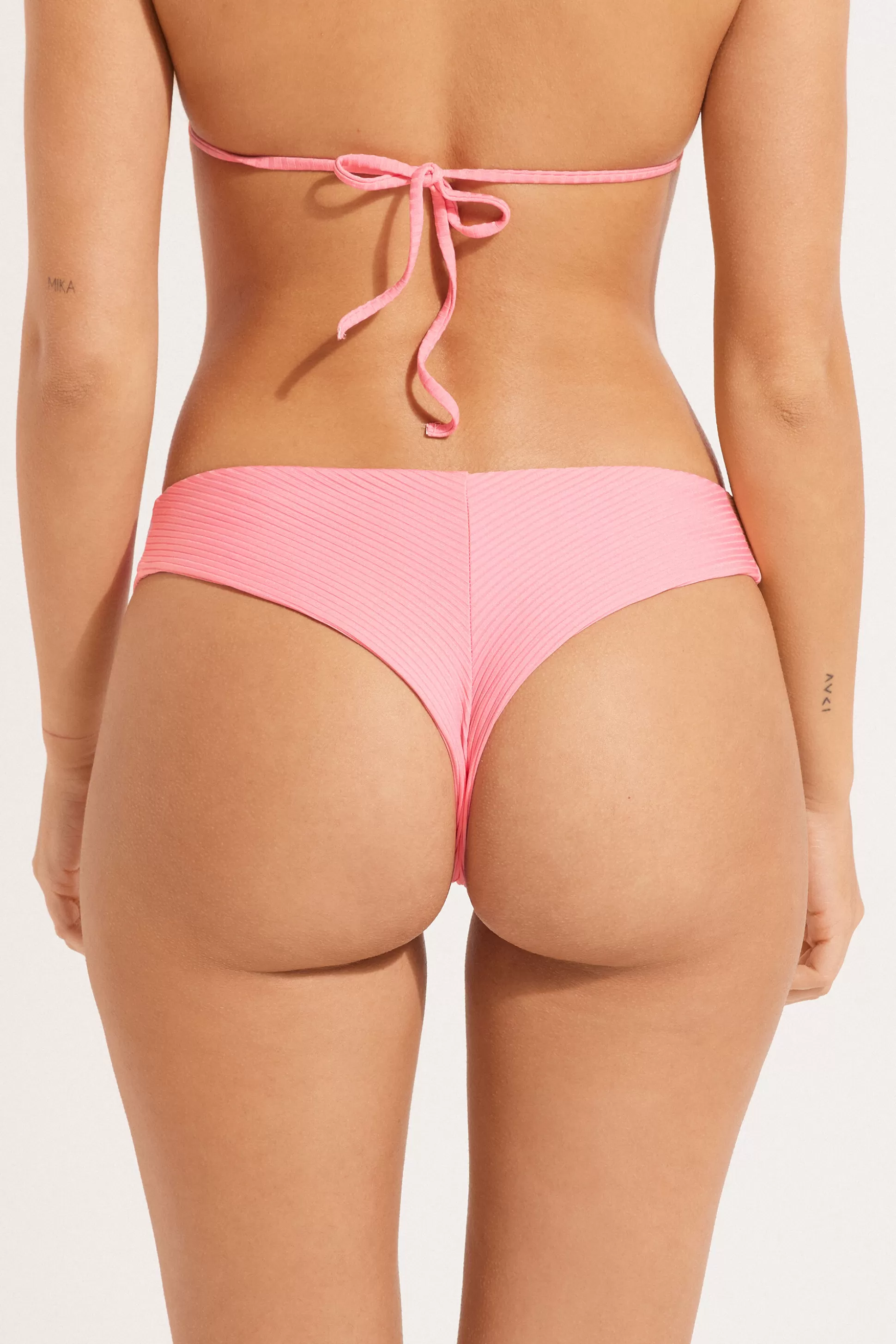 Bikini Brasiliano Sgambato Stondato Microfibra Riciclata Costine - Brasiliano - Donna | >Tezenis Hot