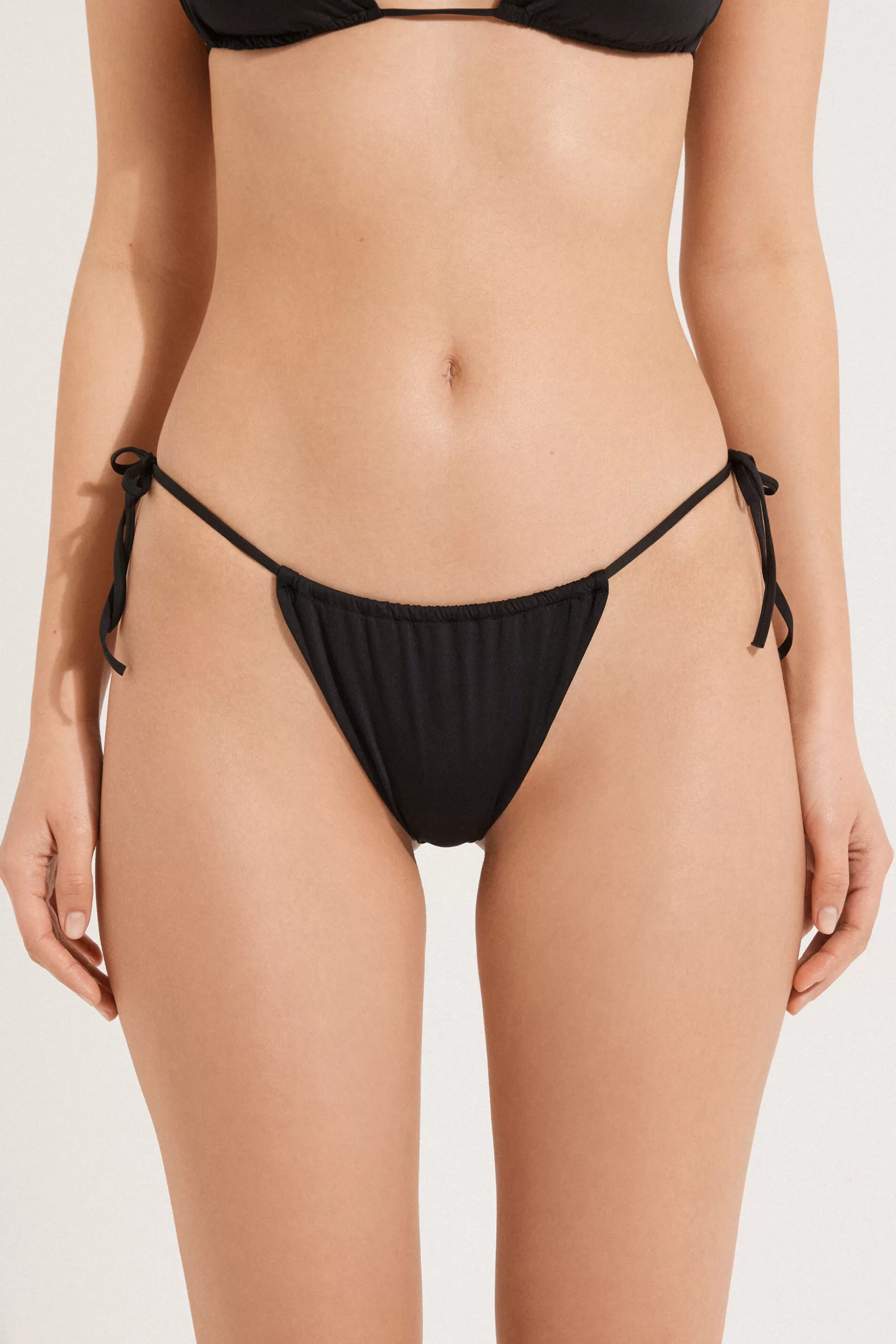 Bikini Brasiliano Tendina Laccetto Microfibra Riciclato - Brasiliano - Donna | >Tezenis Store