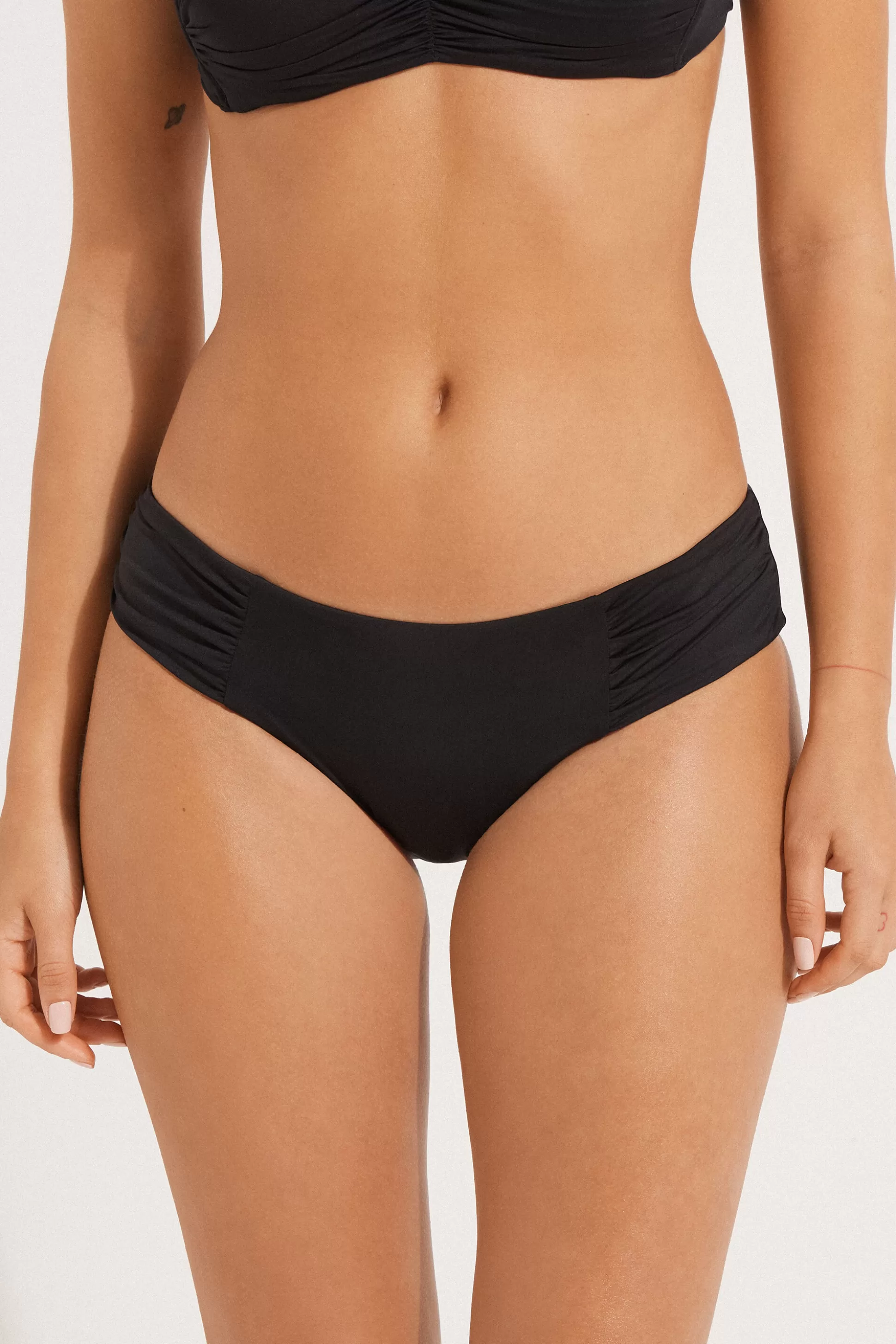 Bikini Slip Alto Arriccio Laterale Tinta Unita - Slip - Donna | >Tezenis Sale