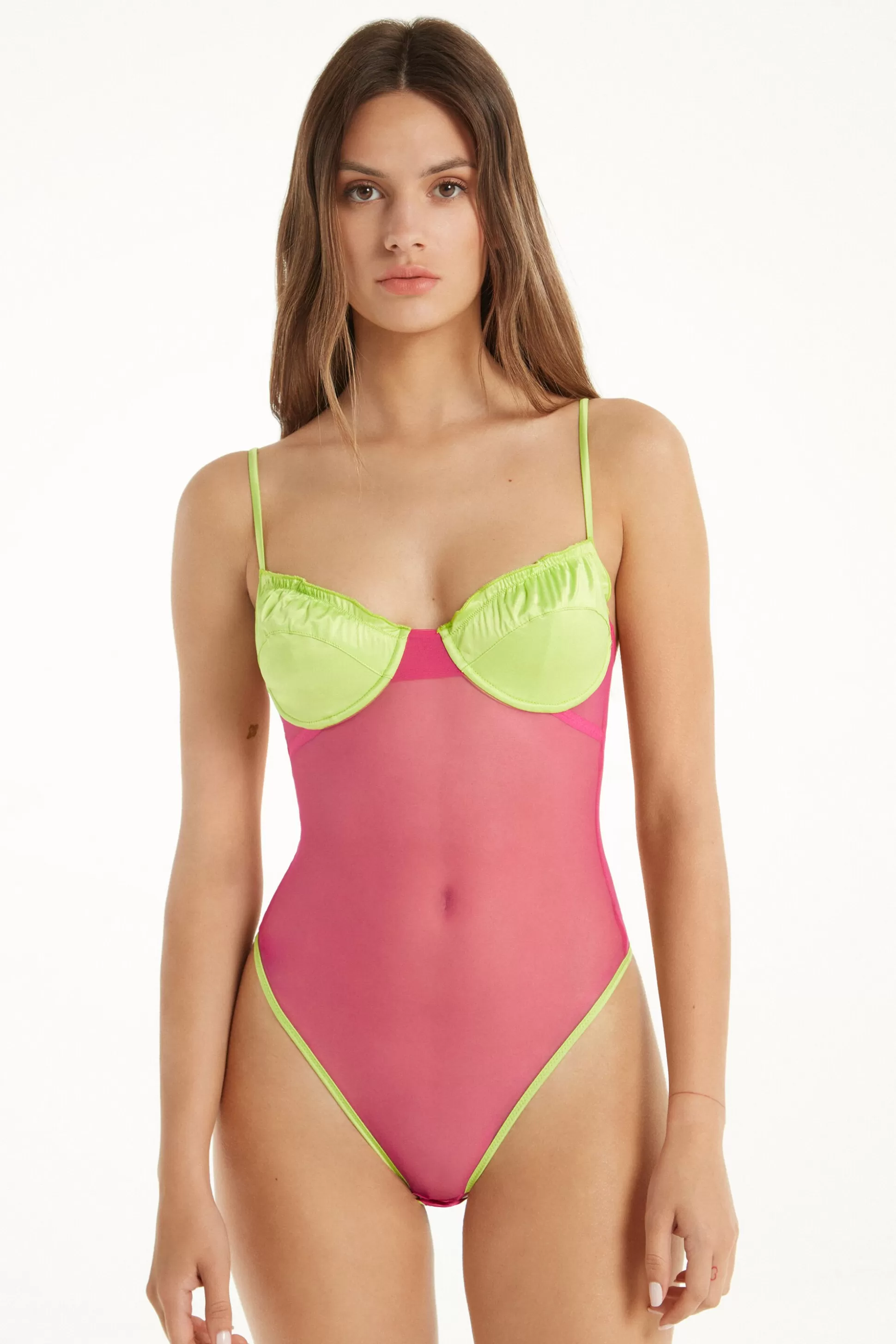 Body A Balconcino Colorful Tulle - Body Intimo - Donna | >Tezenis Sale