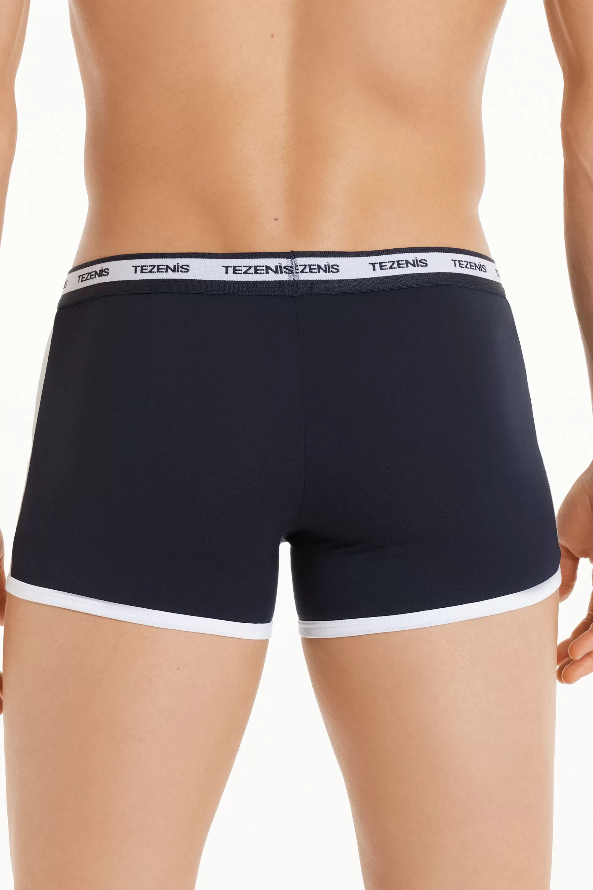 Boxer Cotone Bicolore Con Elastico Logato - Boxer - Uomo | >Tezenis Cheap