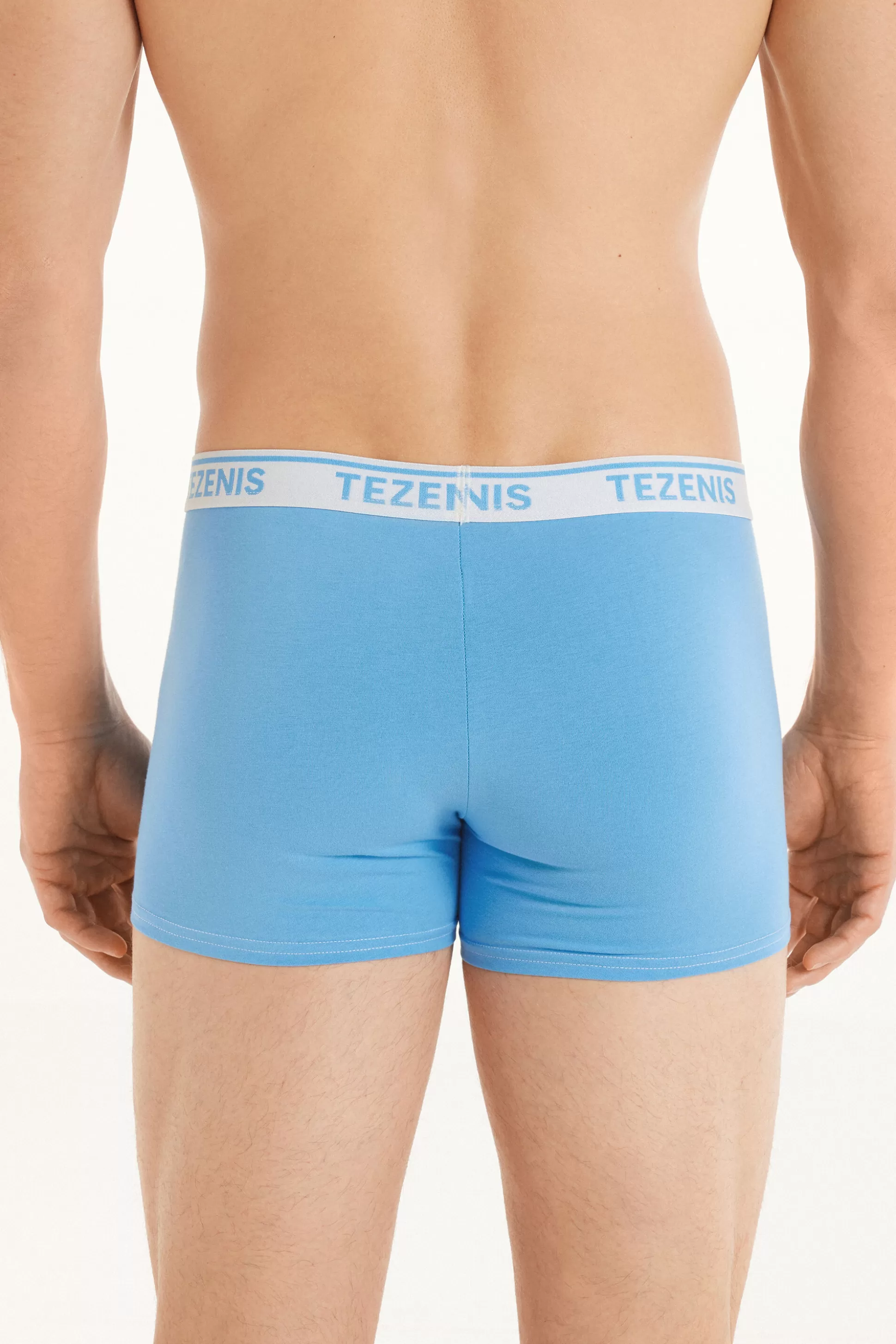 Boxer In Cotone Cuciture A Contrasto Con Logo - Boxer - Uomo | >Tezenis Hot