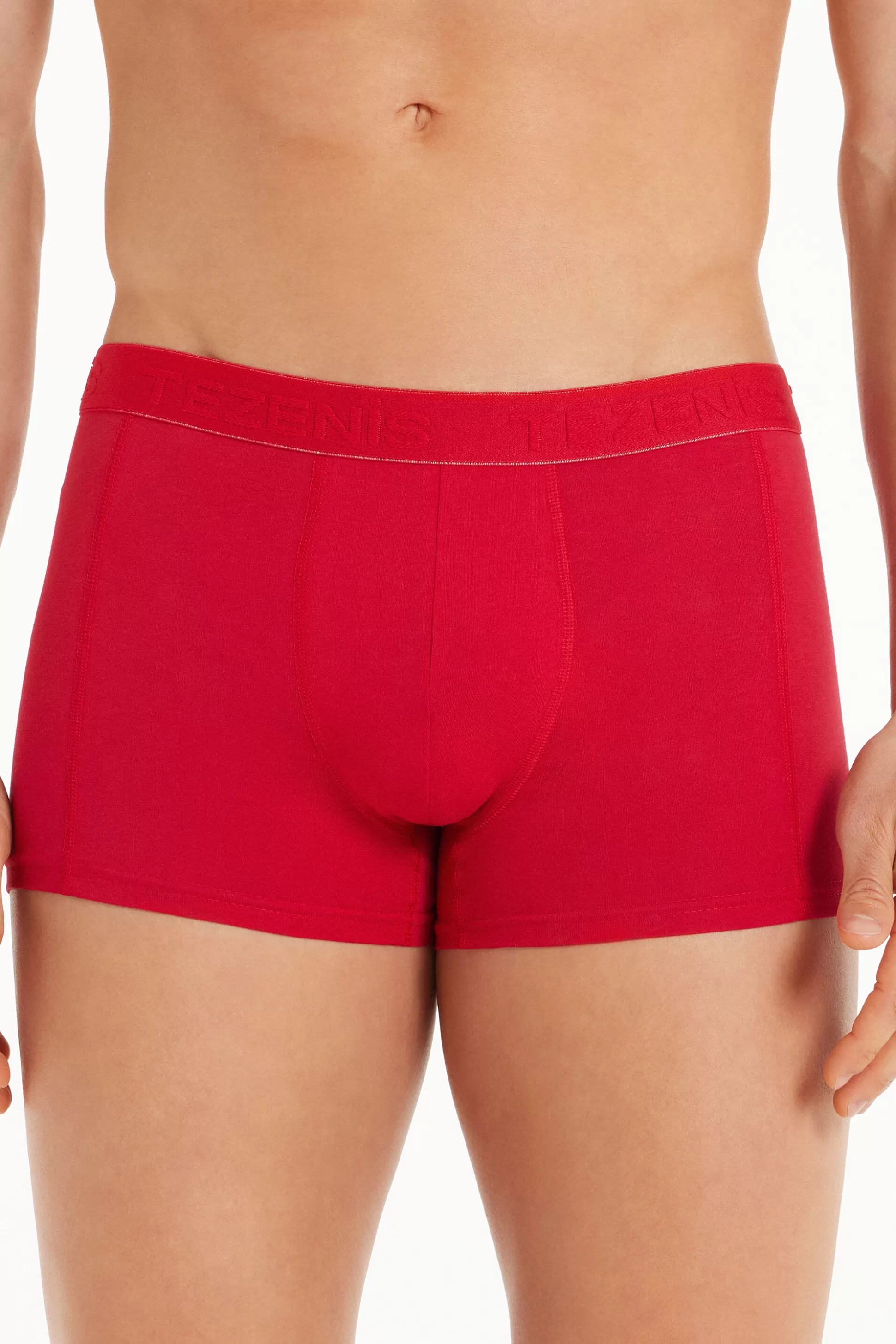 Boxer In Cotone Cuciture A Contrasto Con Logo - Boxer - Uomo | >Tezenis Flash Sale