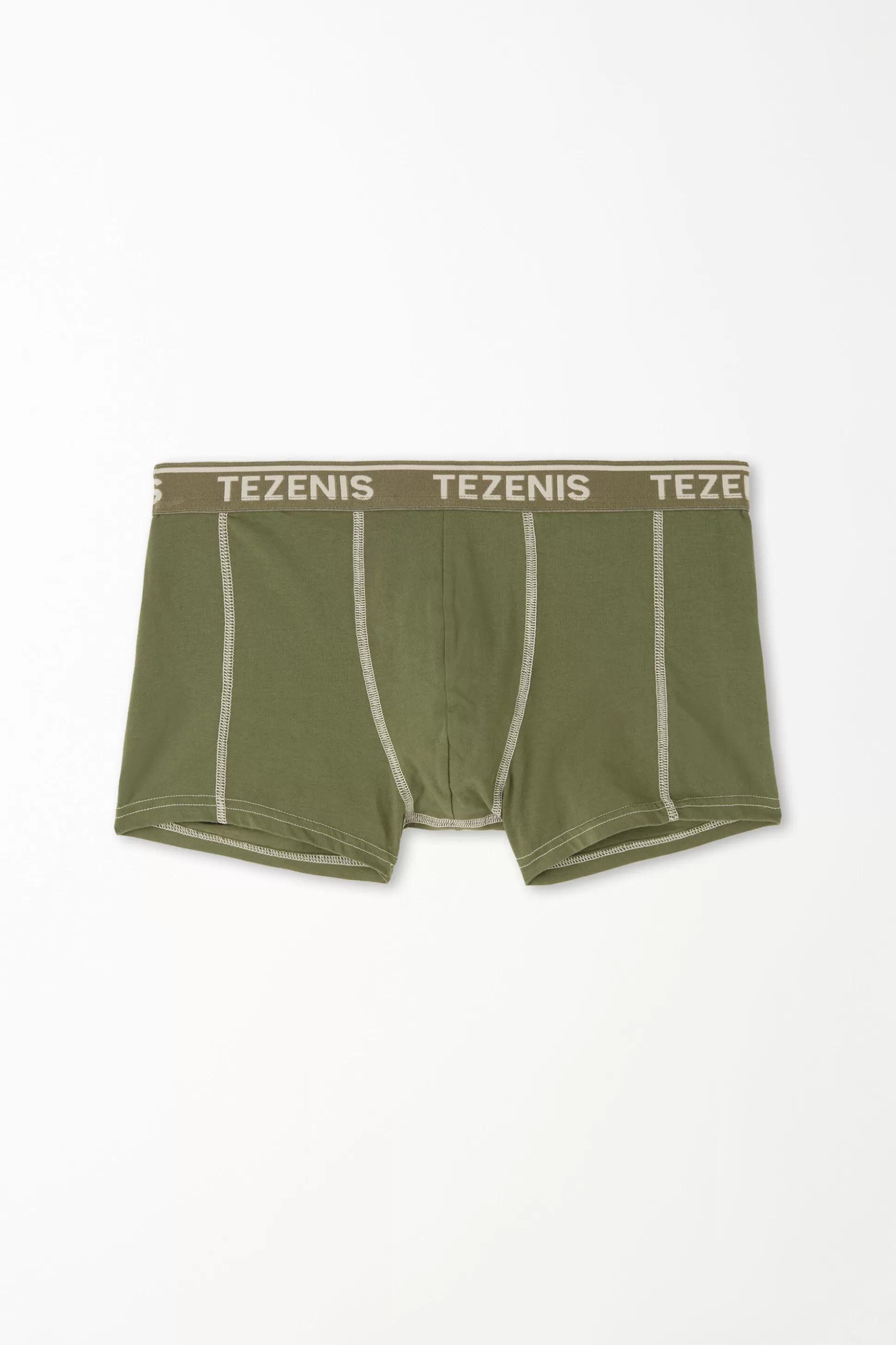 Boxer In Cotone Cuciture A Contrasto Con Logo - Boxer - Uomo | >Tezenis Outlet