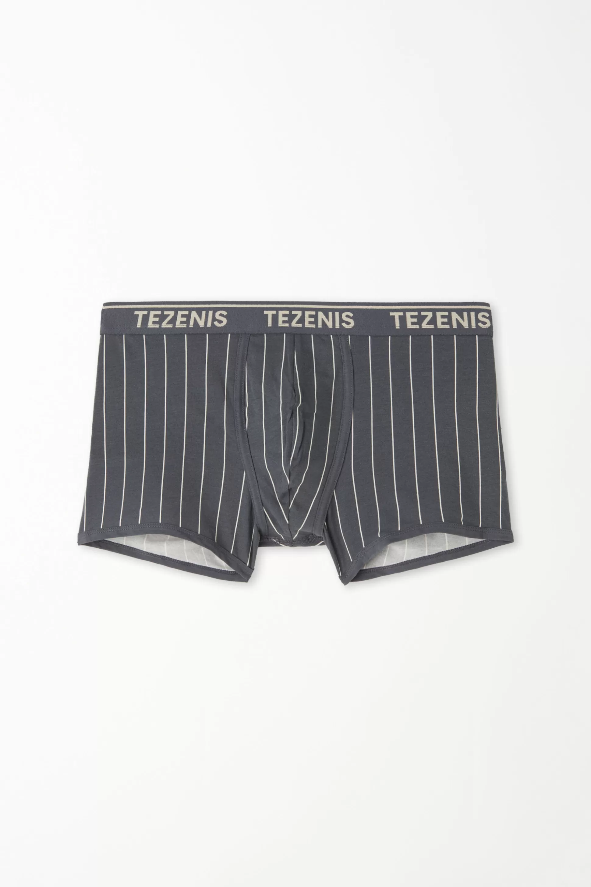 Boxer In Cotone Stampato Bordi A Contrasto Con Logo - Boxer - Uomo | >Tezenis Clearance