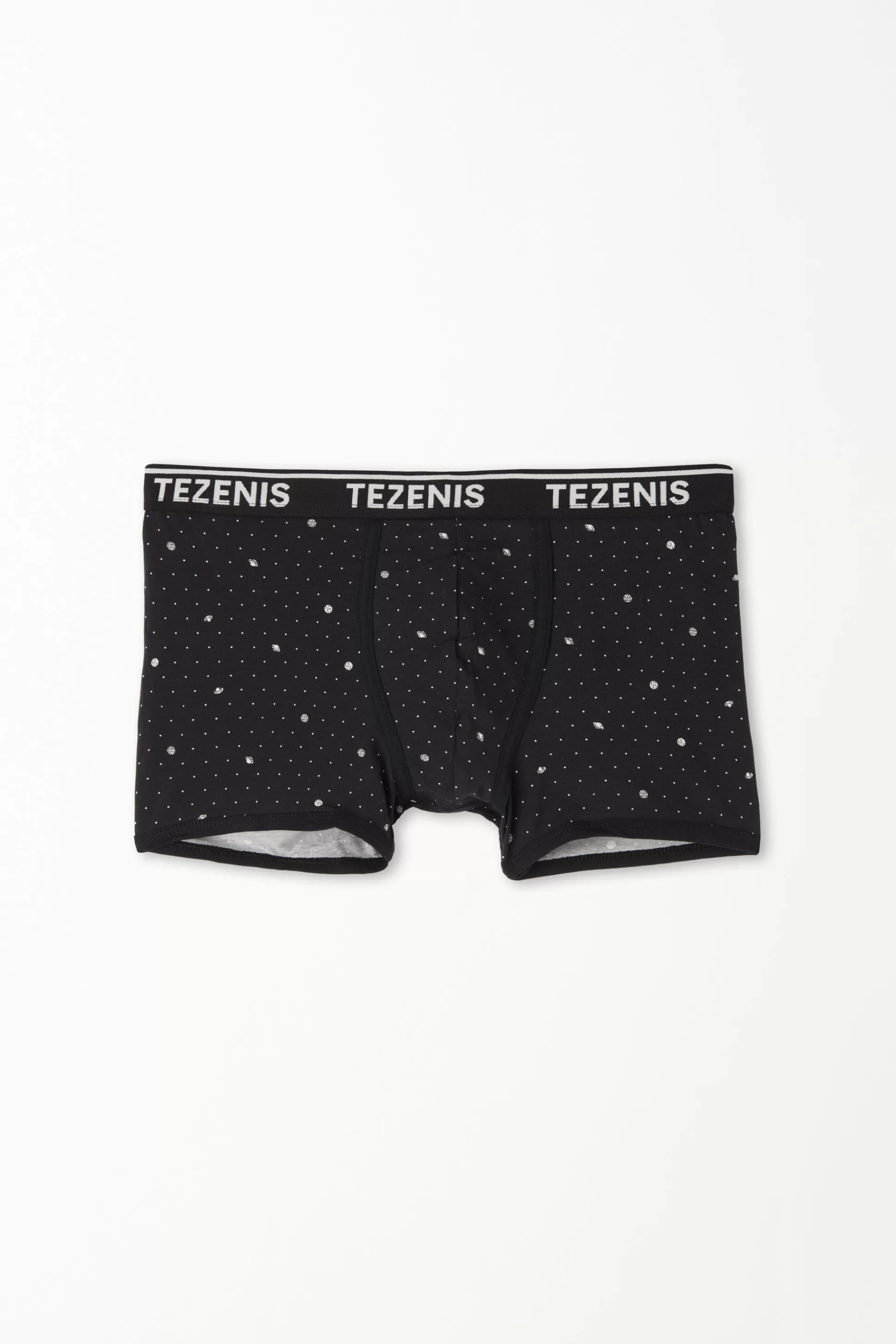 Boxer In Cotone Stampato Bordi A Contrasto Con Logo - Boxer - Uomo | >Tezenis Clearance