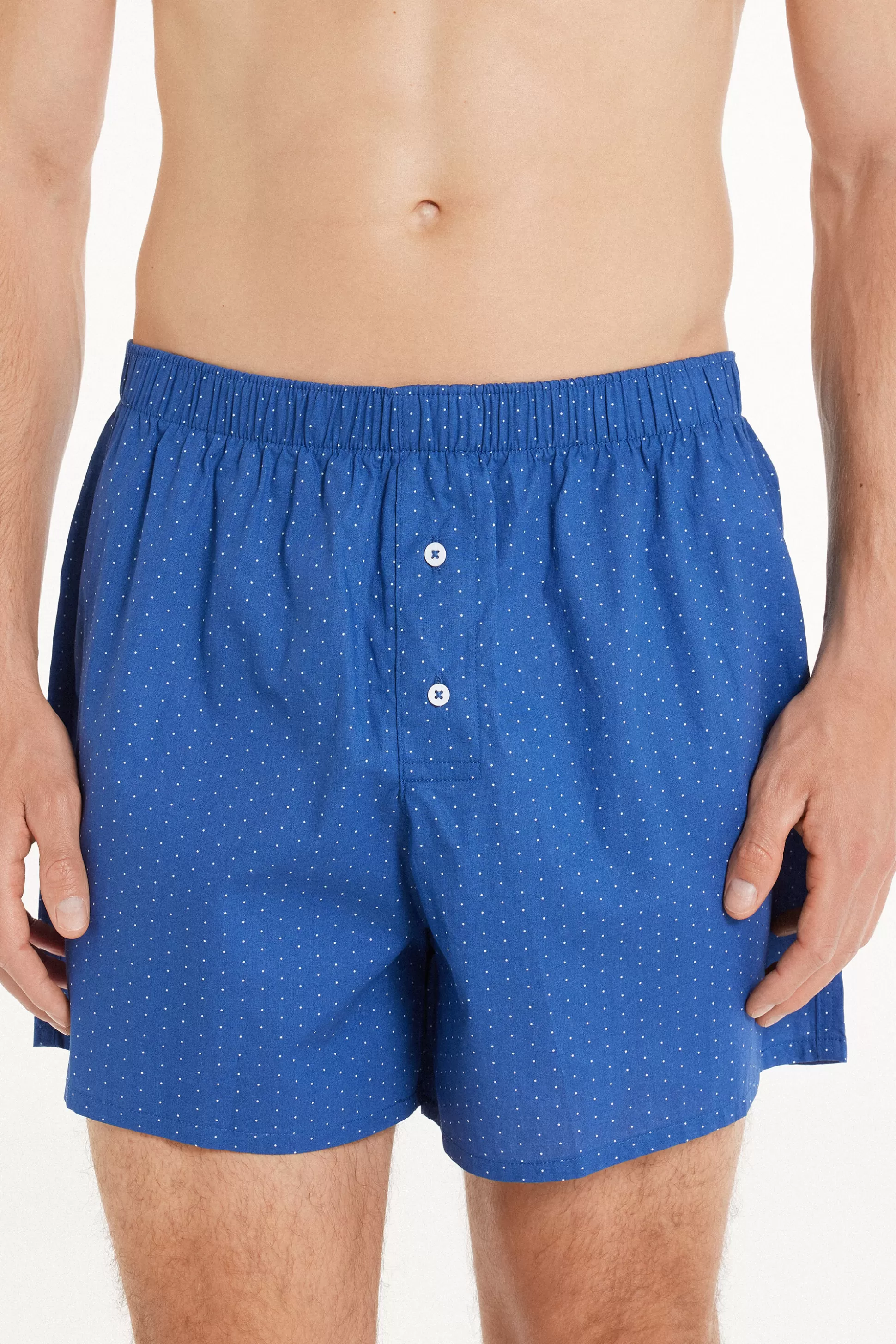 Boxer In Tela Di Cotone Fantasia - Boxer - Uomo | >Tezenis New