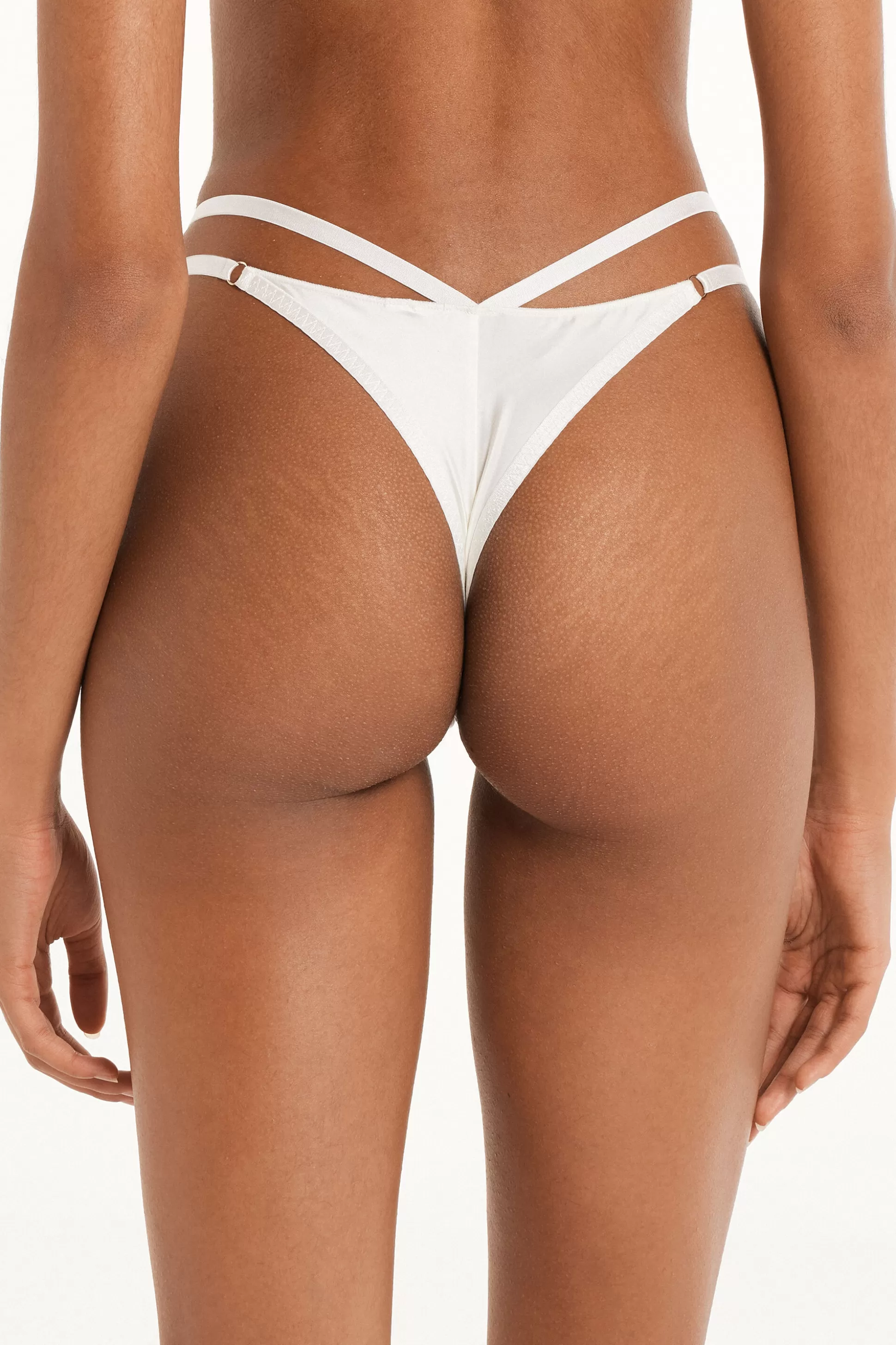 Brasiliano Con Fianchetto Tanga In Microfibra Lucida - Brasiliana - Donna | >Tezenis Store