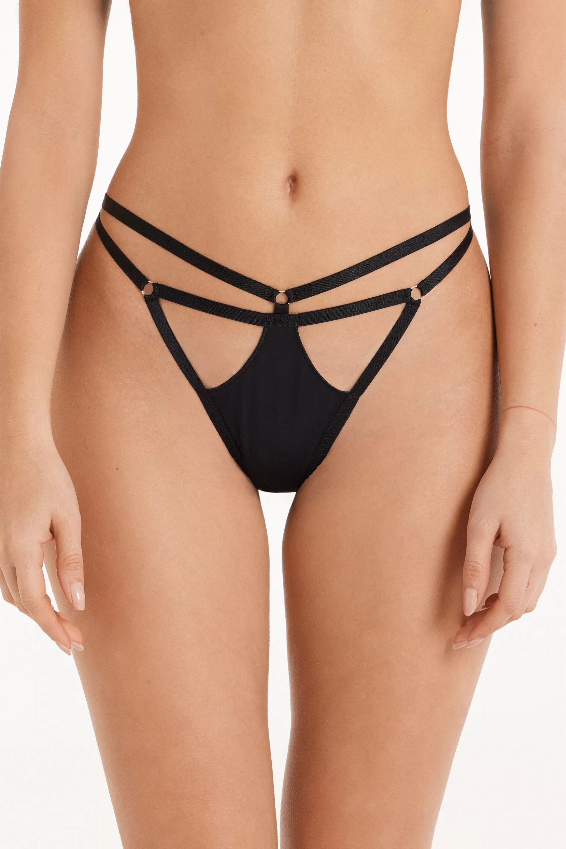 Brasiliano Con Fianchetto Tanga In Microfibra Lucida - Brasiliana - Donna | >Tezenis Sale