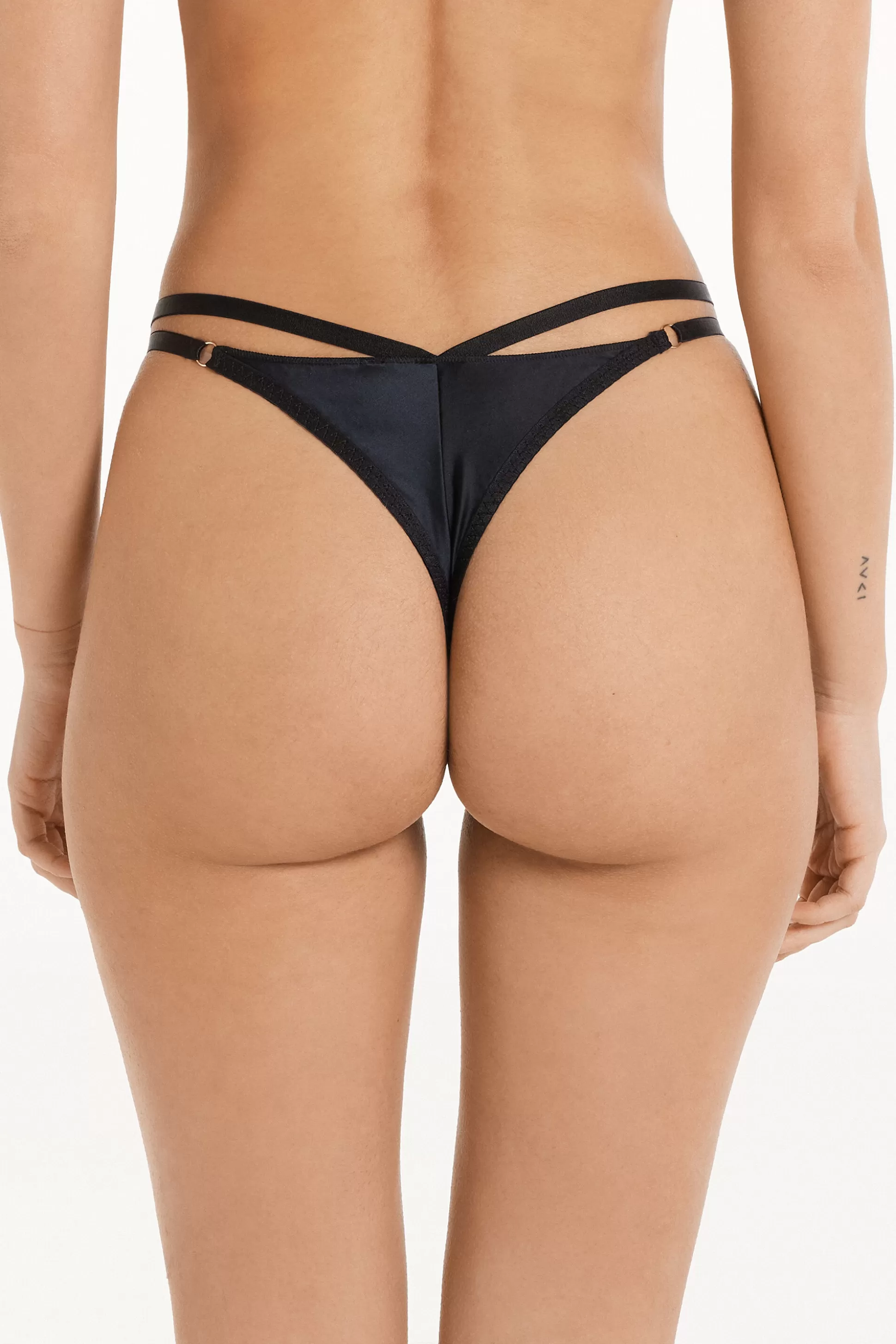 Brasiliano Con Fianchetto Tanga In Microfibra Lucida - Brasiliana - Donna | >Tezenis Sale