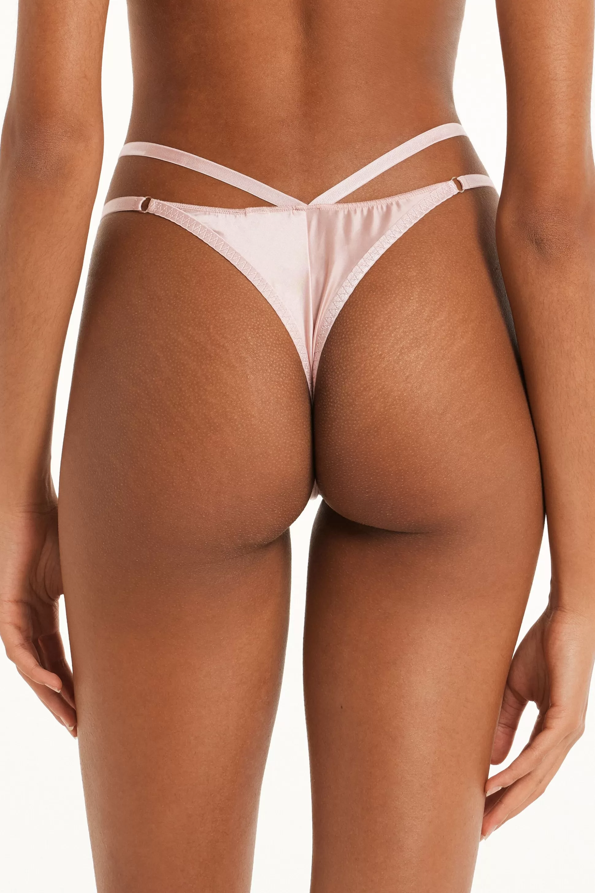 Brasiliano Con Fianchetto Tanga In Microfibra Lucida - Brasiliana - Donna | >Tezenis Sale