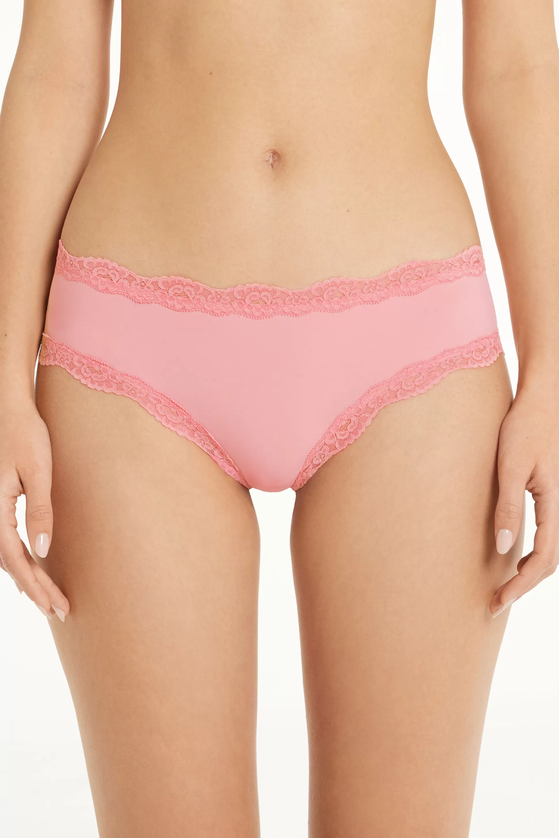 Culotte Brasiliana Microfibra E Pizzo - Culotte - Donna | >Tezenis Cheap