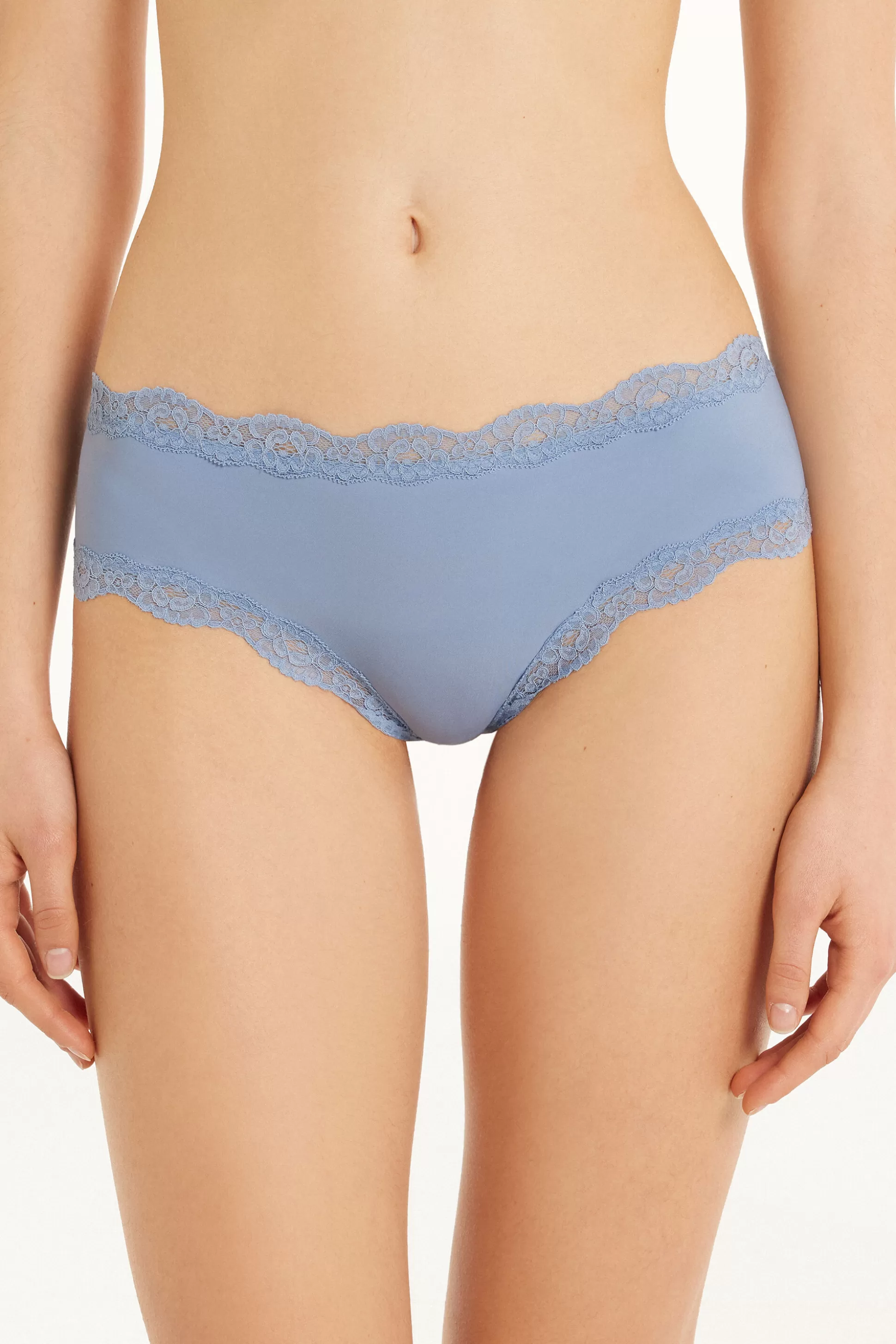 Culotte Brasiliana Microfibra E Pizzo - Culotte - Donna | >Tezenis Outlet