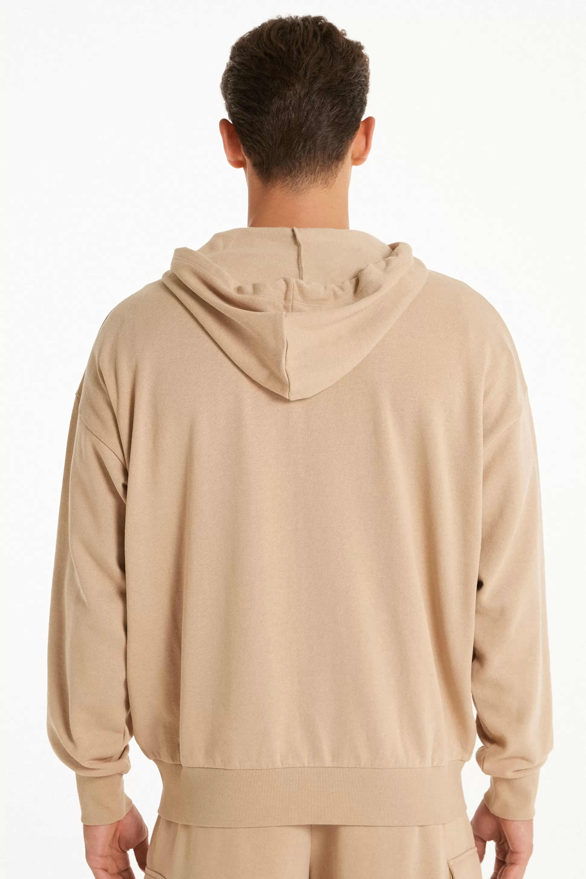 Felpa Manica Lunga Zip E Cappuccio - Felpe - Uomo | >Tezenis Flash Sale