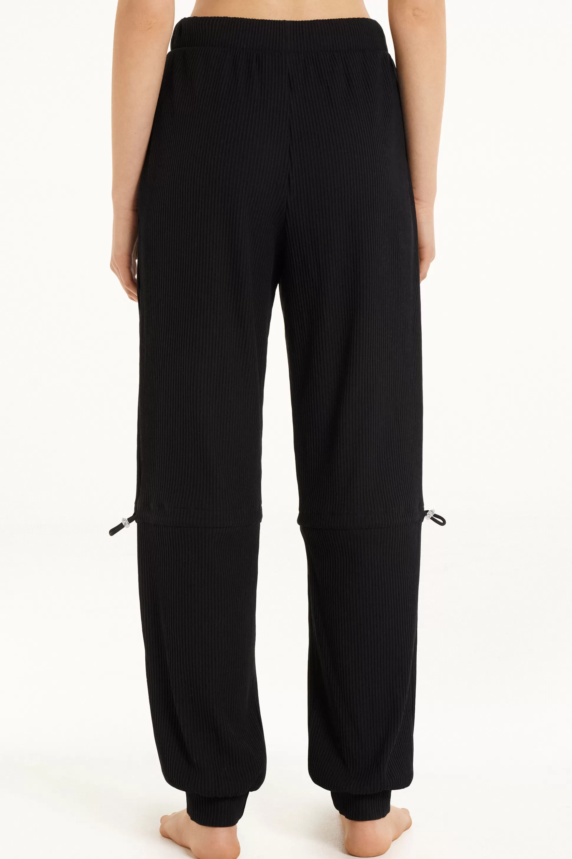 Jogger A Costine Con Elastici Regolabili - Pantaloni - Donna | >Tezenis Online