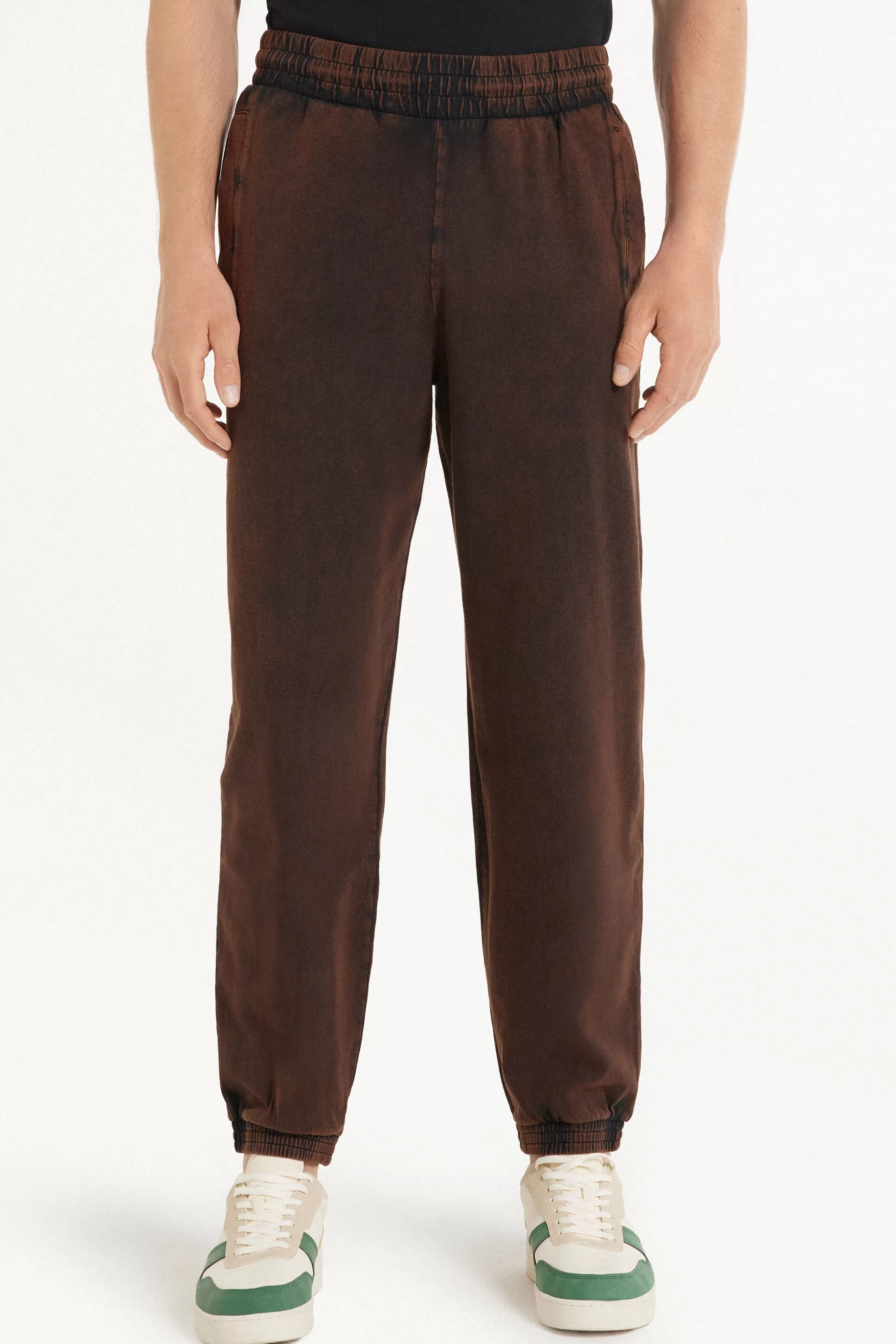 Jogger Felpa Delavé - Pantaloni Lunghi - Uomo | >Tezenis New