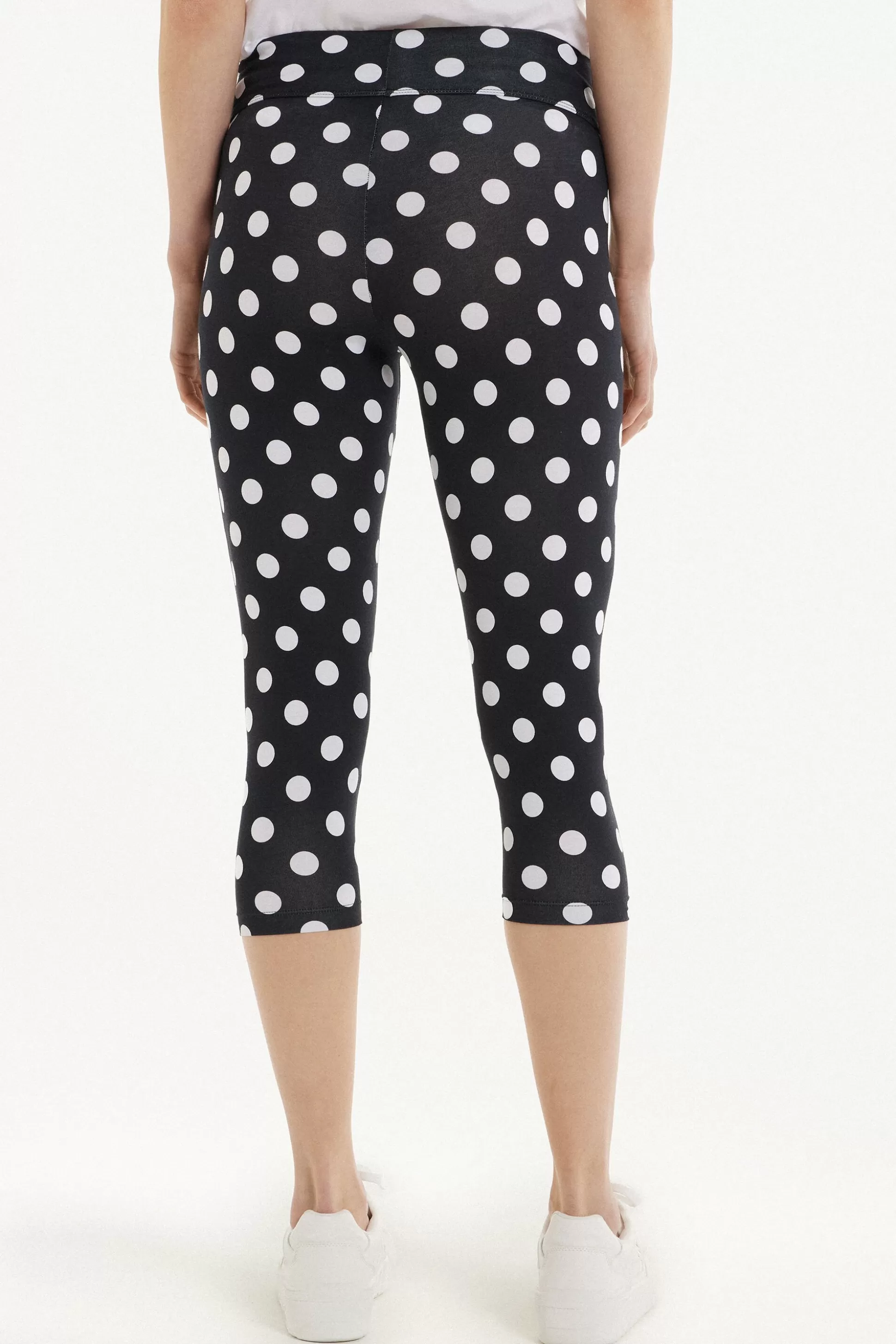 Leggings Capri In Cotone Stampato - Leggings - Donna | >Tezenis Sale