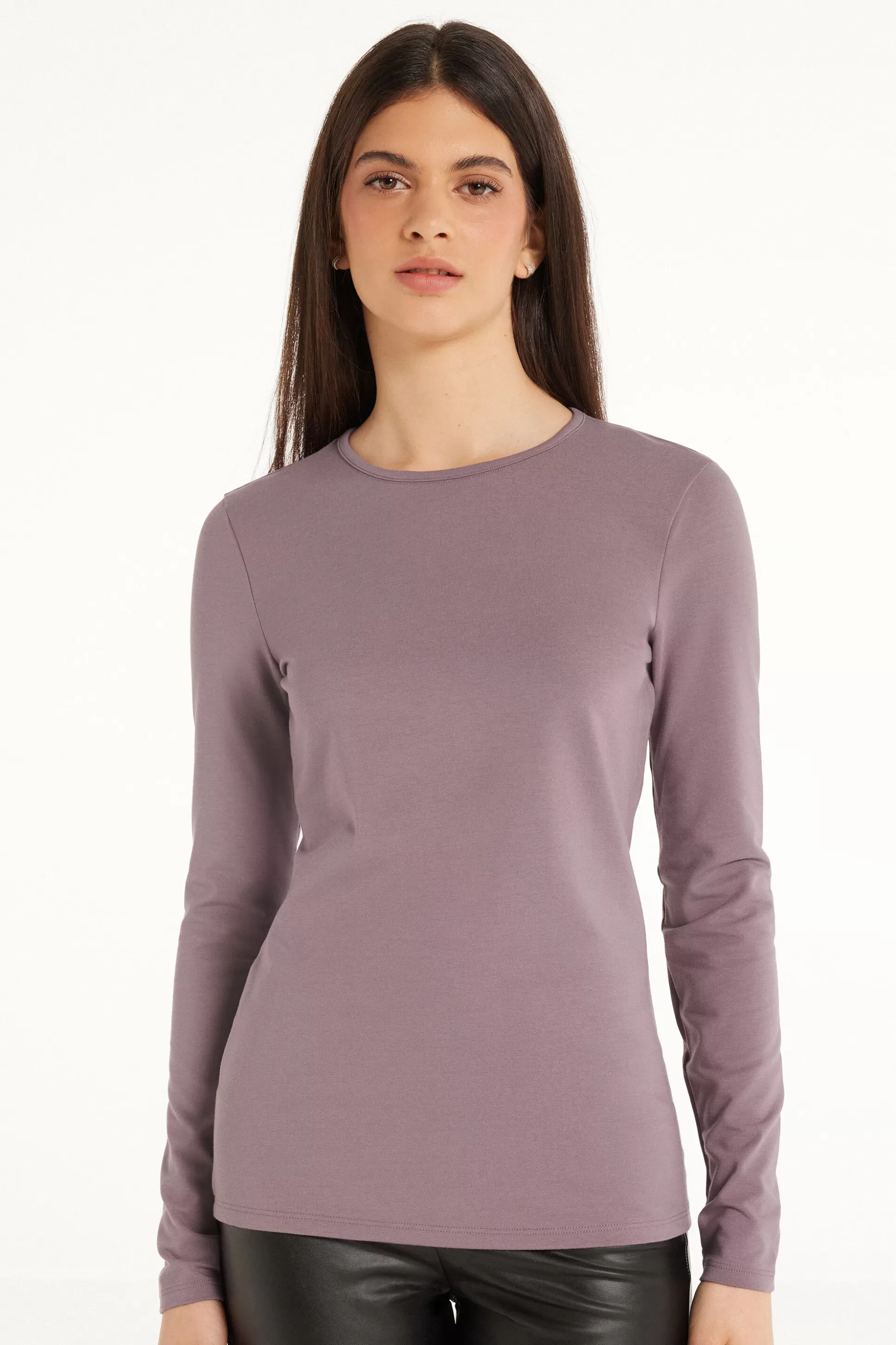 Maglia Girocollo Cotone E Modal Termico - Maglie Maniche Lunghe - Donna | >Tezenis Flash Sale