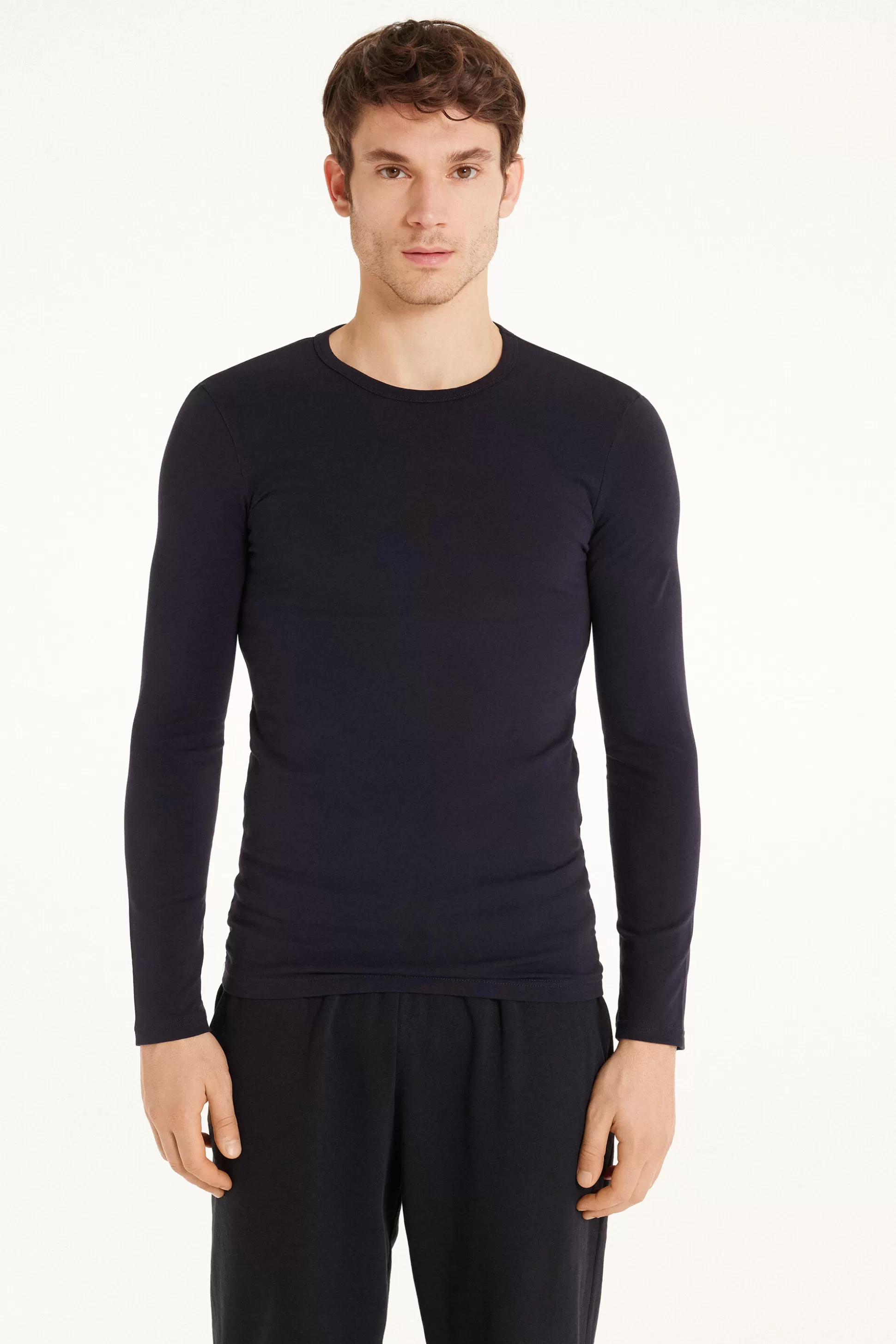 Maglia Manica Lunga Girocollo Cotone Termico - Maglie Maniche Lunghe - Uomo | >Tezenis Cheap