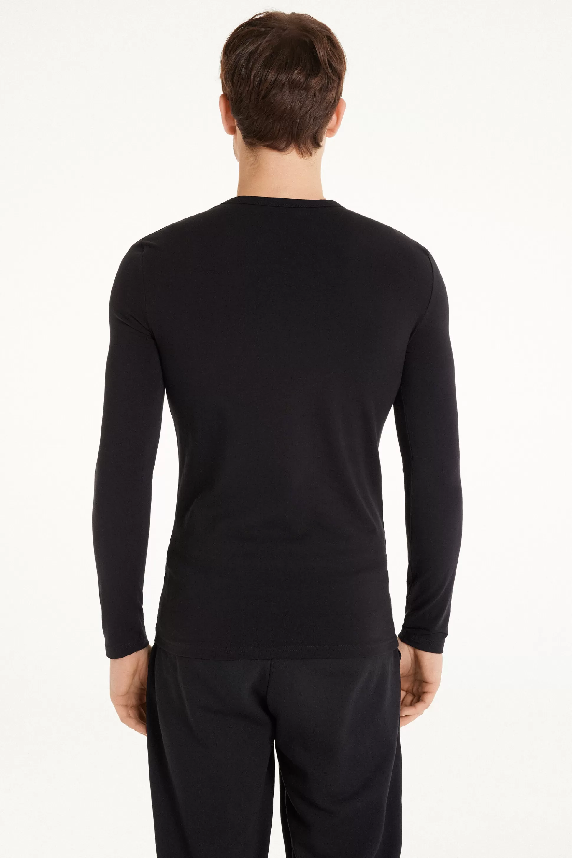 Maglia Manica Lunga Girocollo Cotone Termico - Maglie Maniche Lunghe - Uomo | >Tezenis Fashion