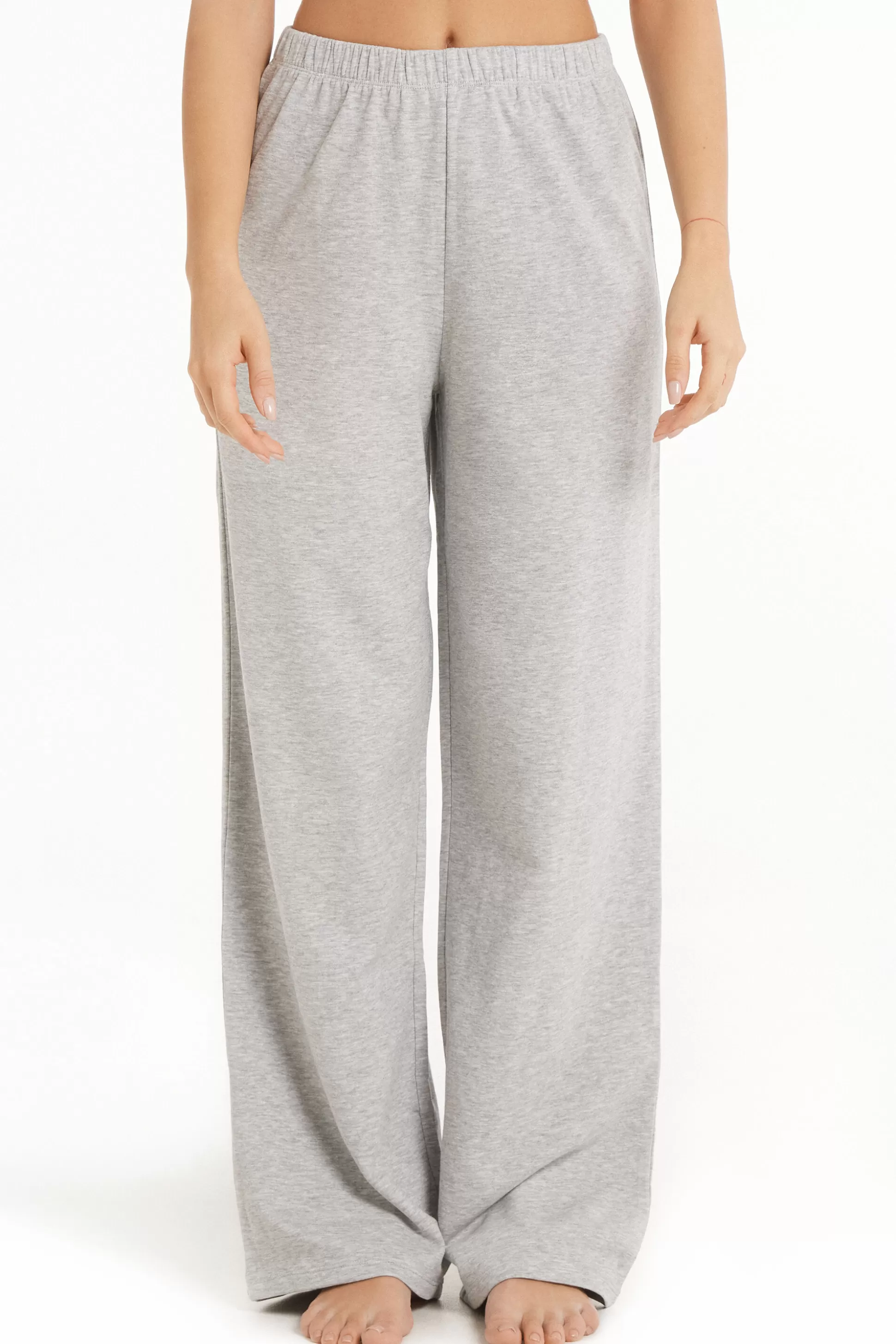 Pantalone Lungo A Palazzo In Felpa Di Cotone Comfy - Pigiami Combinabili - Donna | >Tezenis Store