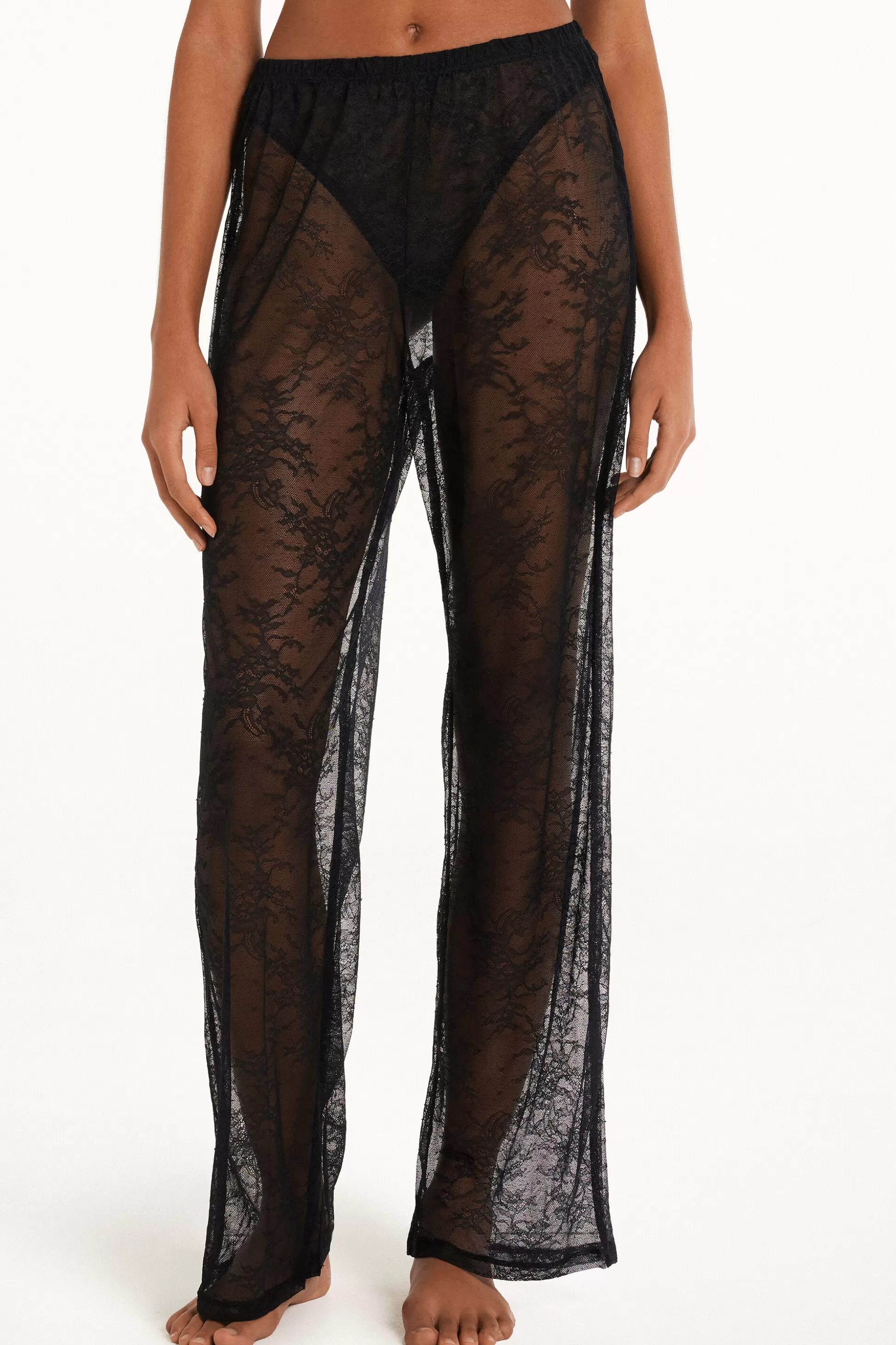 Pantalone Lungo In Pizzo Last Night Lace - Pigiami Combinabili - Donna | >Tezenis Hot