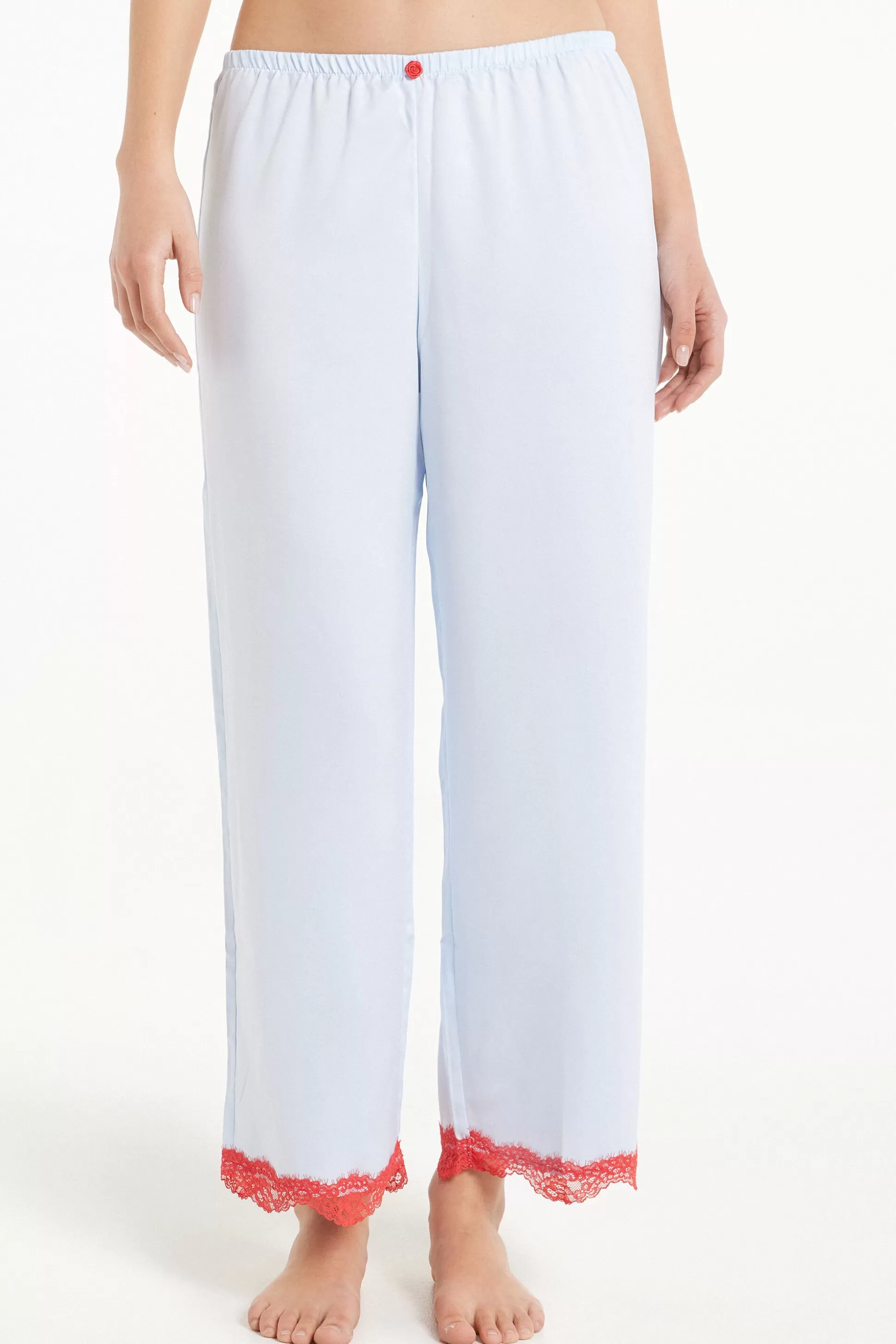 Pantalone Lungo In Raso Pastel Baby Satin - Pigiami Combinabili - Donna | >Tezenis Fashion