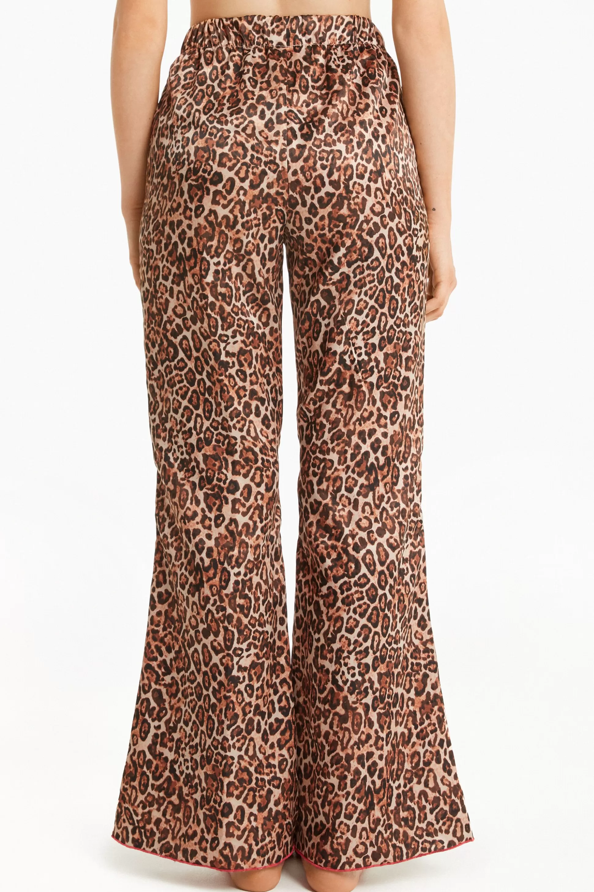 Pantalone Lungo In Raso Strawberry Leopard - Pigiami Combinabili - Donna | >Tezenis Outlet