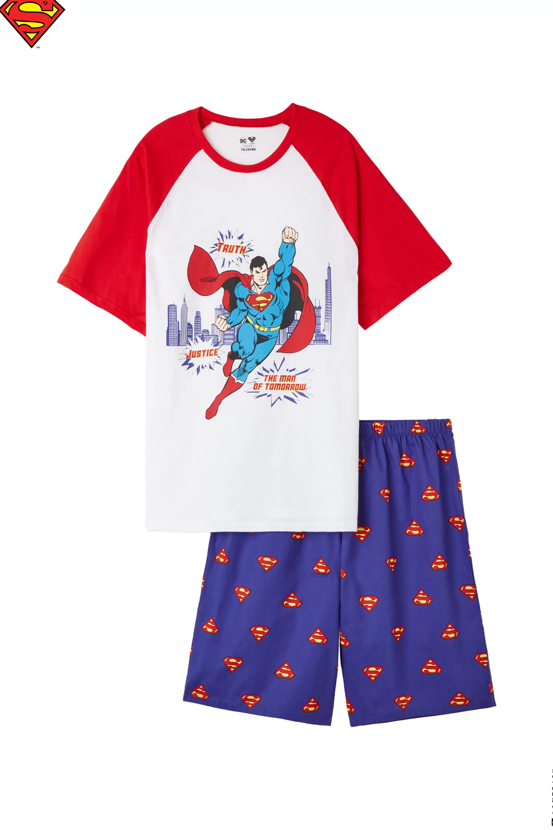 Pigiama Lungo In Cotone Con Stampa Superman - Pigiami Lunghi - Uomo | >Tezenis Best