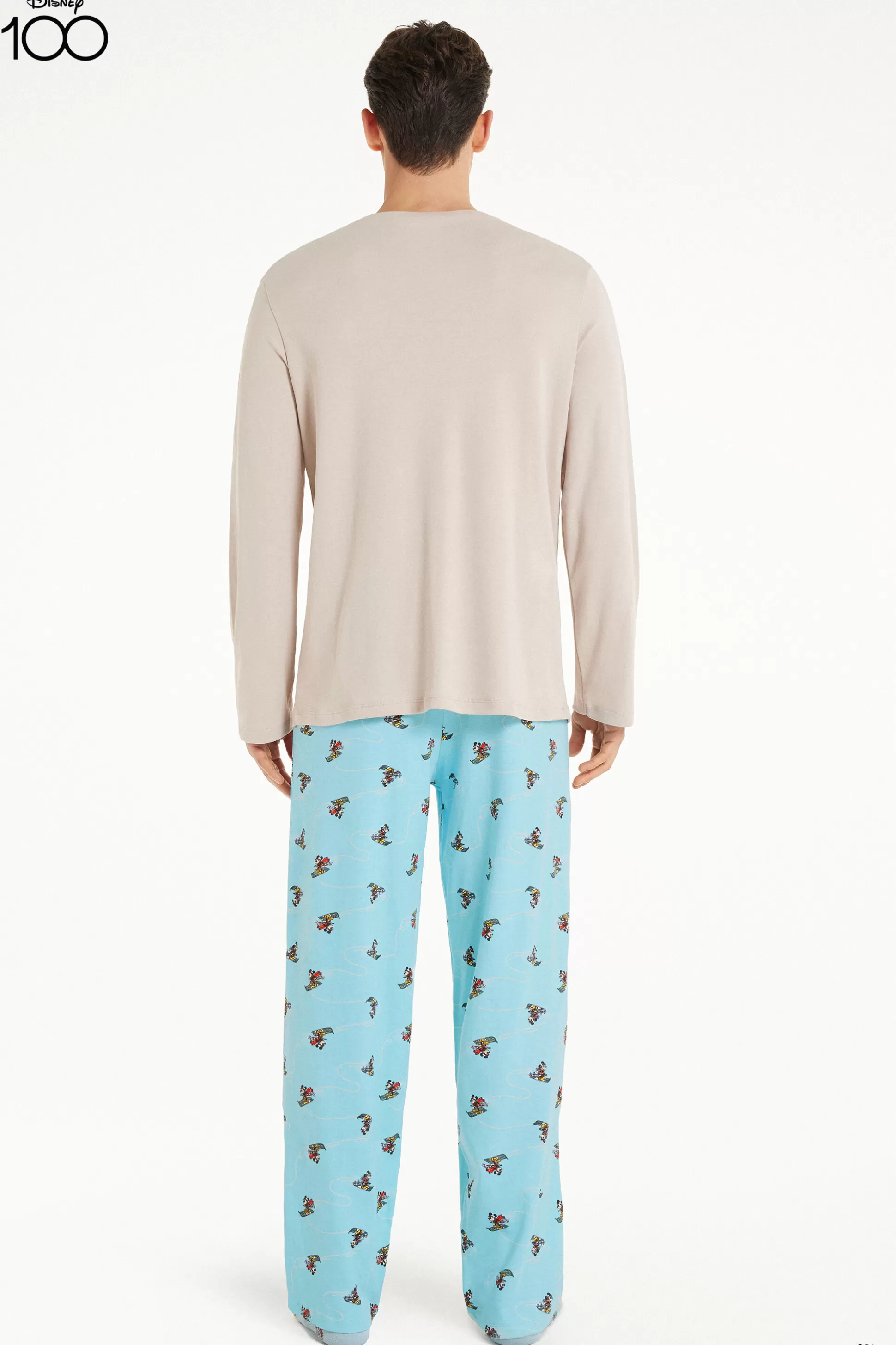 Pigiama Lungo In Cotone Pesante Disney Uomo - Pigiami Lunghi - Uomo | >Tezenis Sale