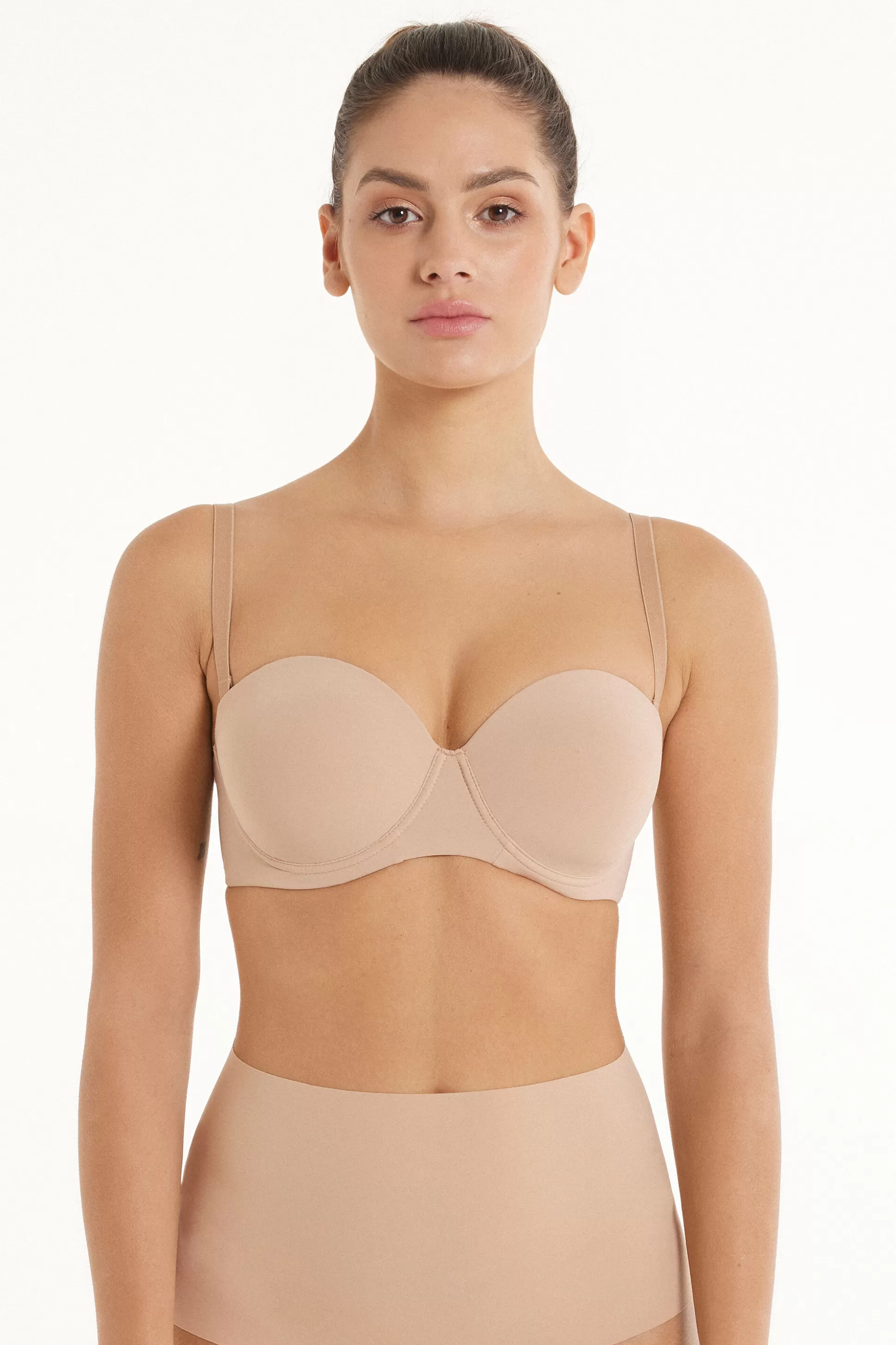 Reggiseno A Fascia Leggermente Imbottito Microfibra Riciclata Full Coverage - Fascia E Senza Spalline - Donna | >Tezenis Online