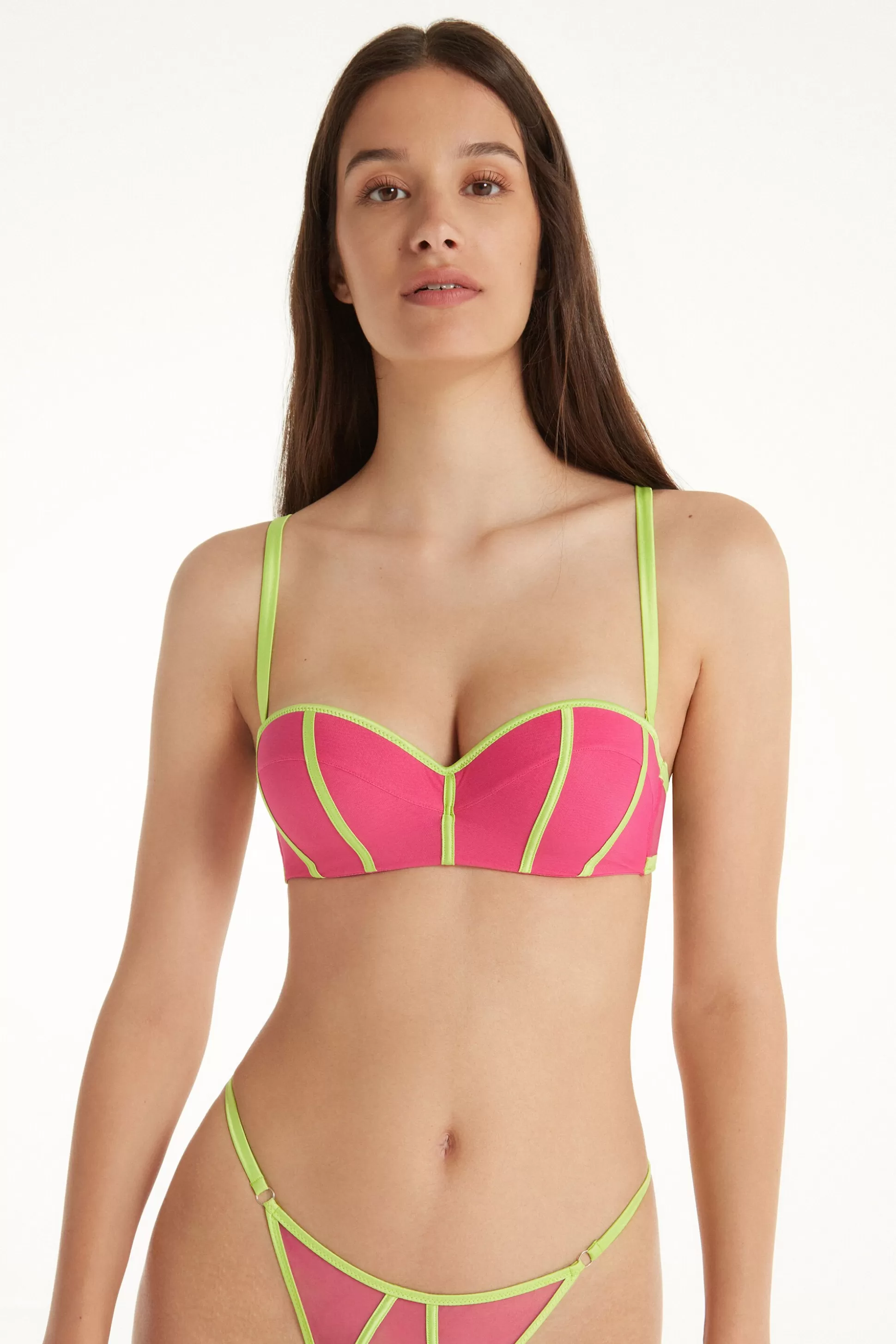 Reggiseno A Fascia Super Imbottito Colorful Tulle - Fascia E Senza Spalline - Donna | >Tezenis Online