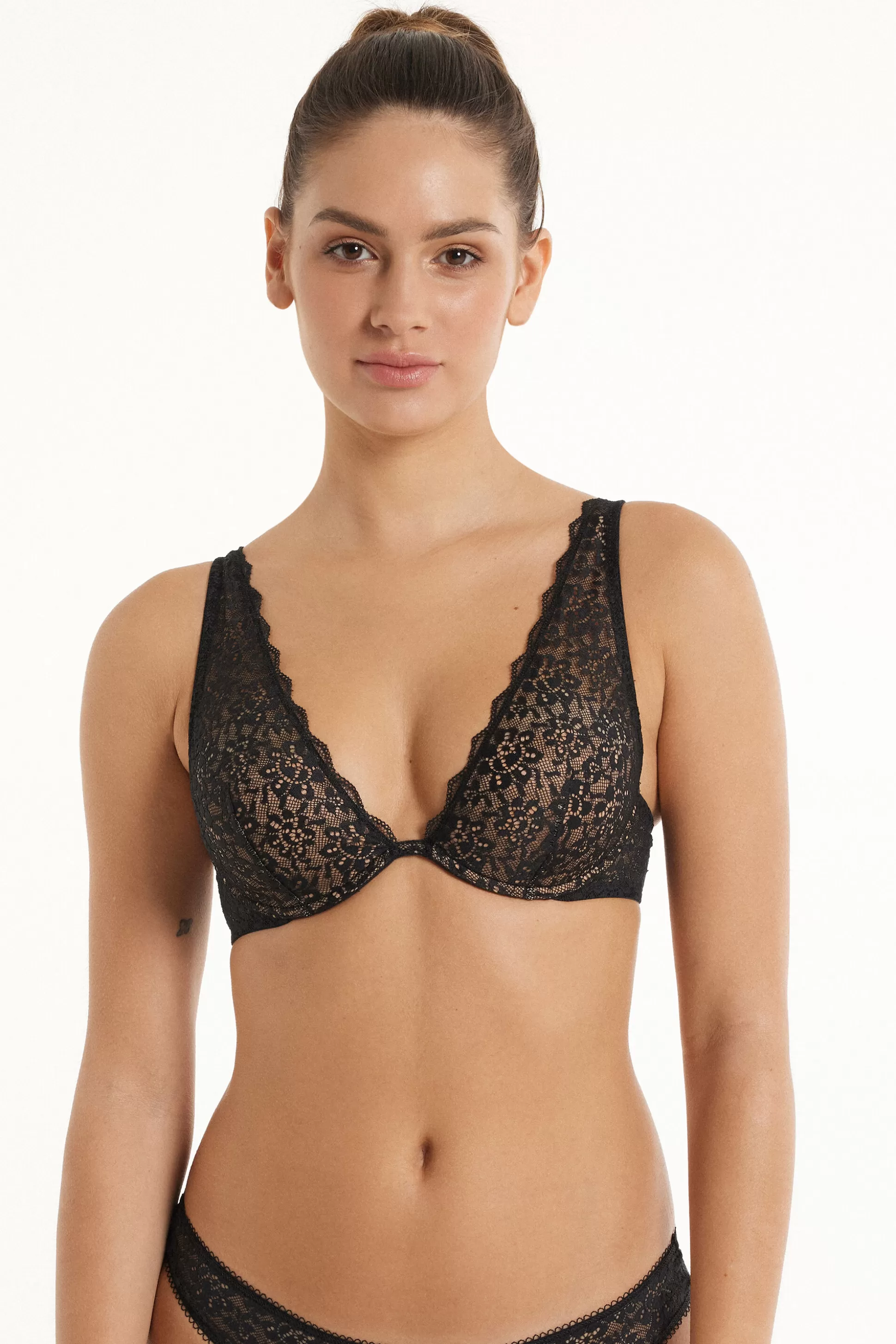 Reggiseno Balconcino A Bralette Miami In Pizzo Riciclato - Bralette E Brassiere - Donna | >Tezenis New