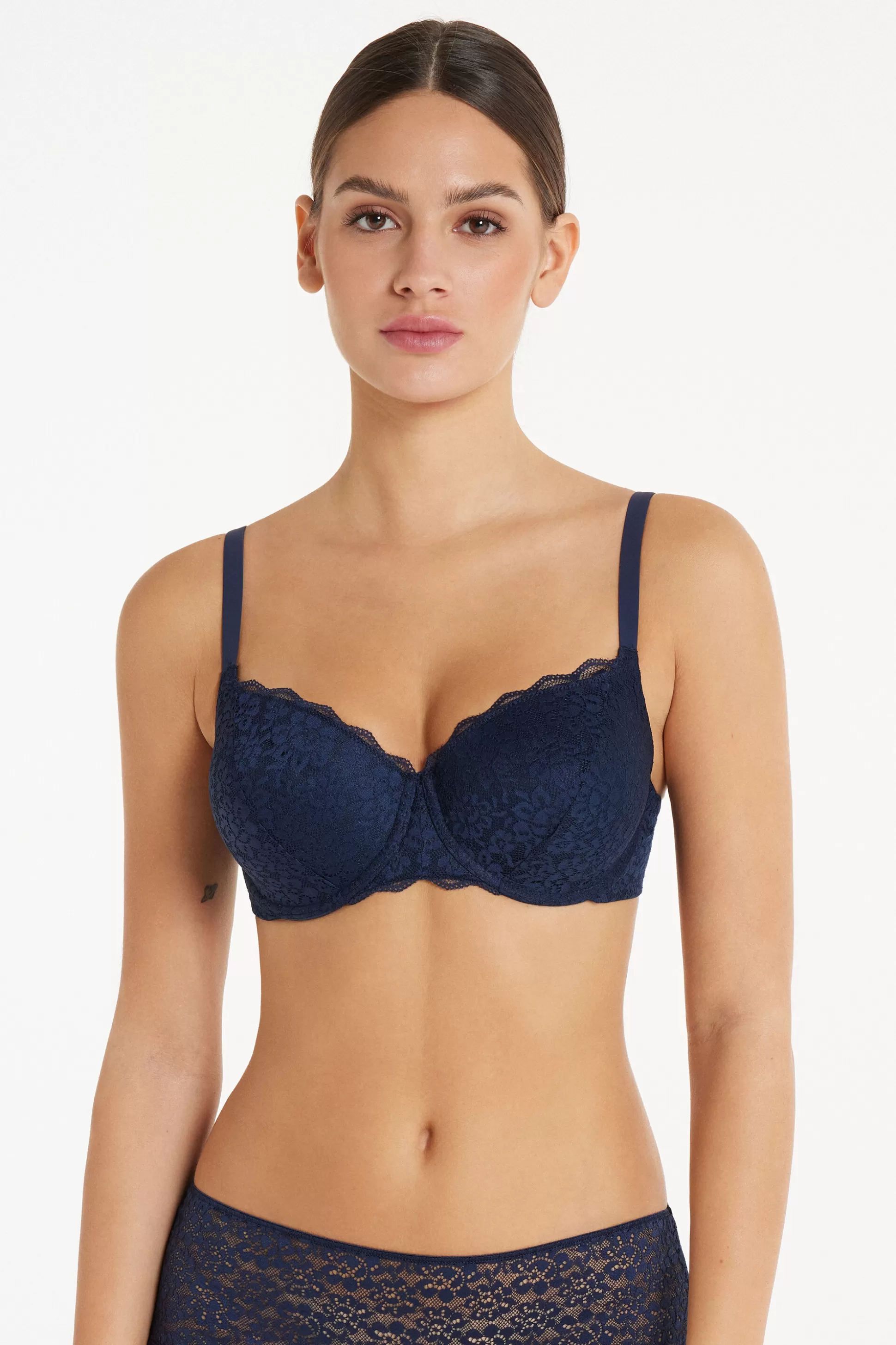 Reggiseno Balconcino In Pizzo Riciclato Prague Full Cover - Balconcino - Donna | >Tezenis Online