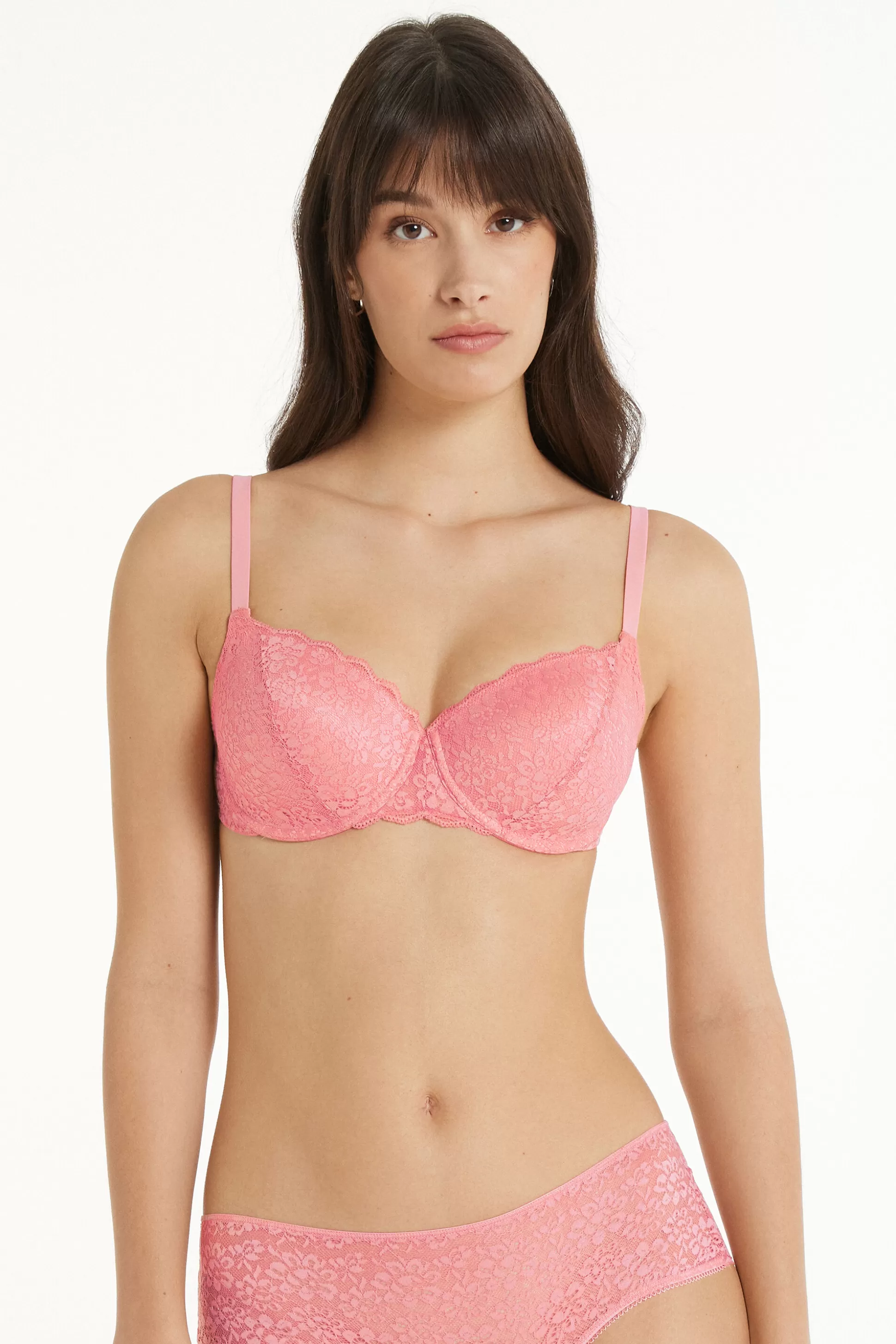 Reggiseno Balconcino In Pizzo Riciclato Prague Full Cover - Balconcino - Donna | >Tezenis Online