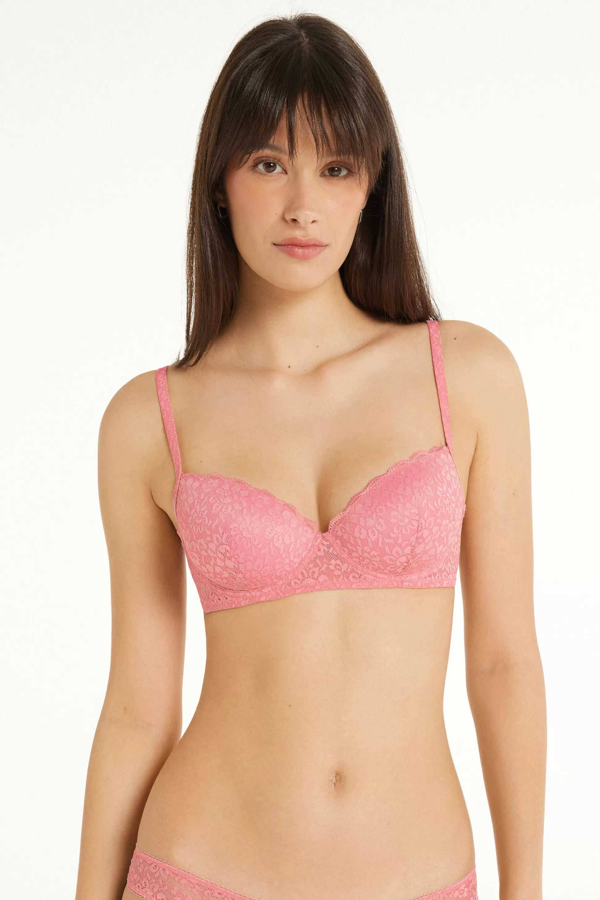 Reggiseno Balconcino Leggermente Imbottito In Pizzo Riciclato Wien - Balconcino - Donna | >Tezenis Best