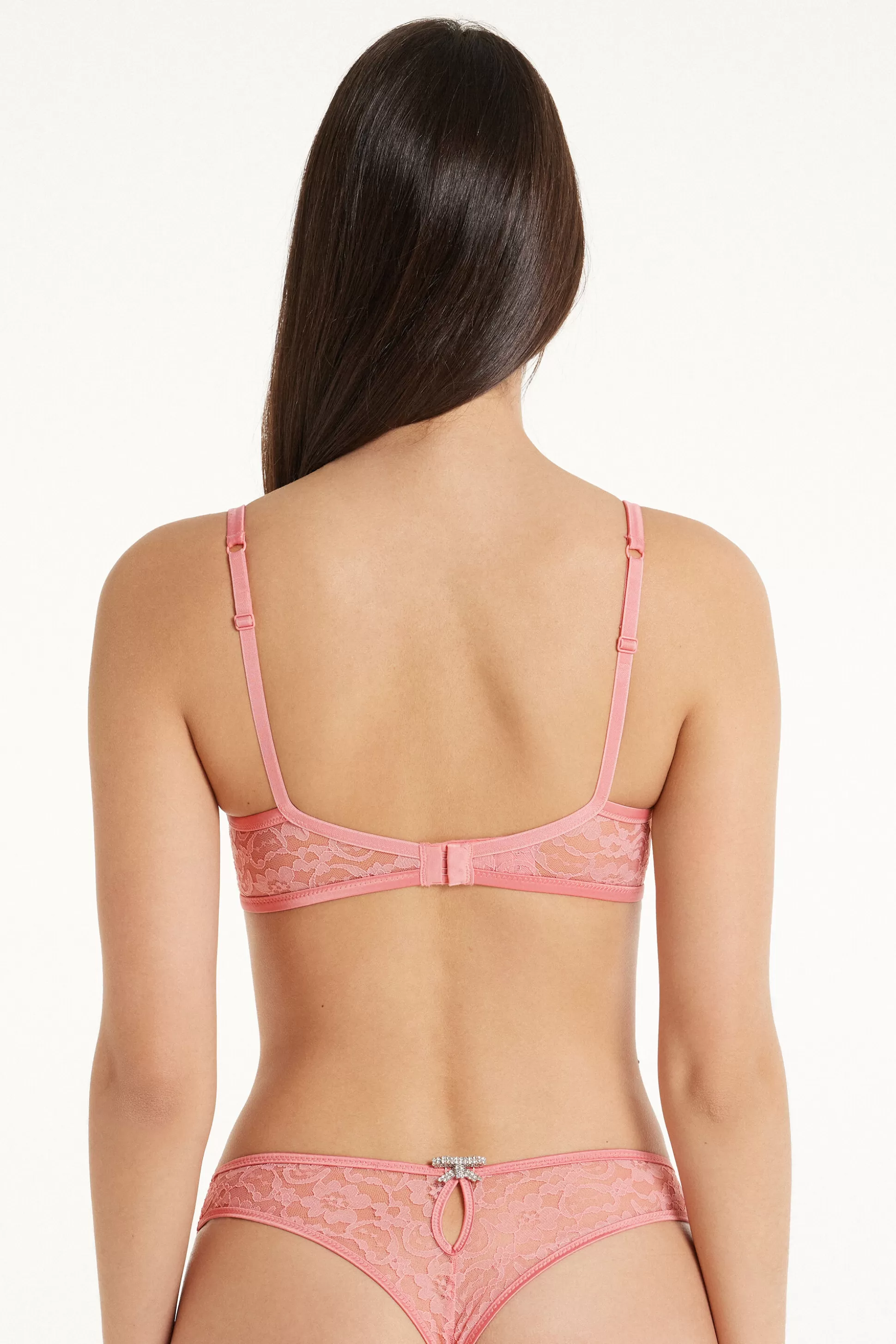 Reggiseno Balconcino Paris Pearl Pink Lace - Balconcino - Donna | >Tezenis Shop