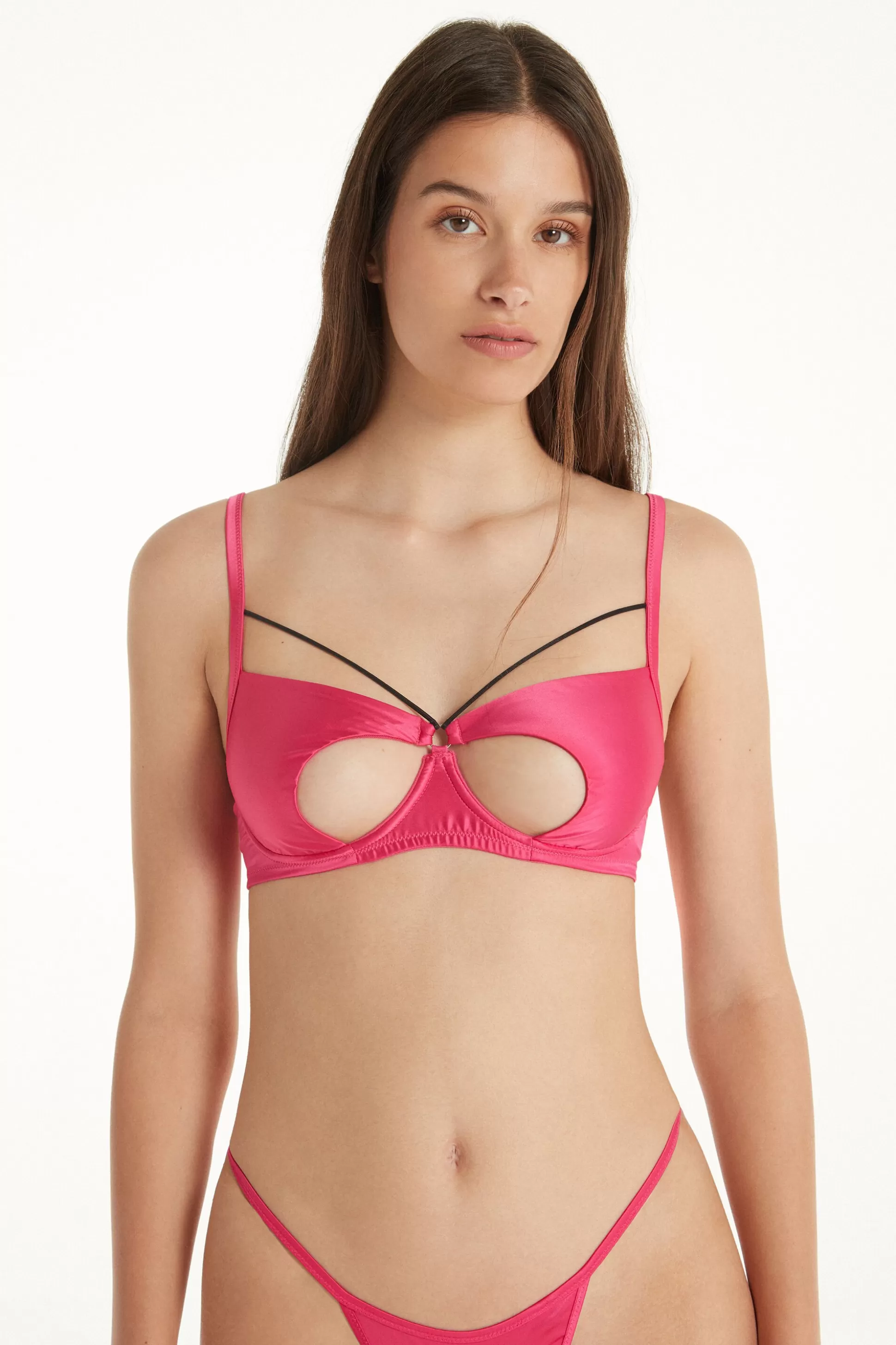 Reggiseno Carioca Balconcino Lipstick Satin - Balconcino - Donna | >Tezenis Store