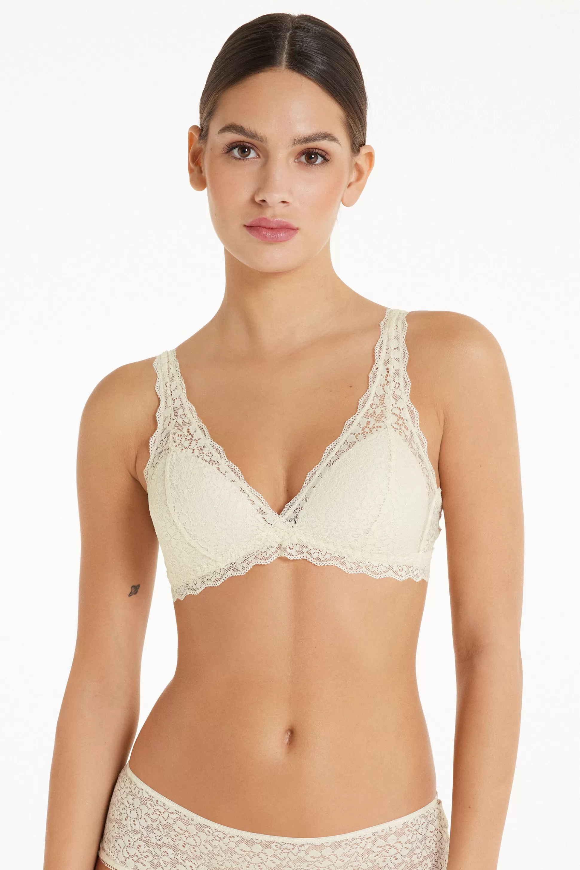 Reggiseno Triangolo In Pizzo Riciclato Havana - Bralette E Brassiere - Donna | >Tezenis Shop