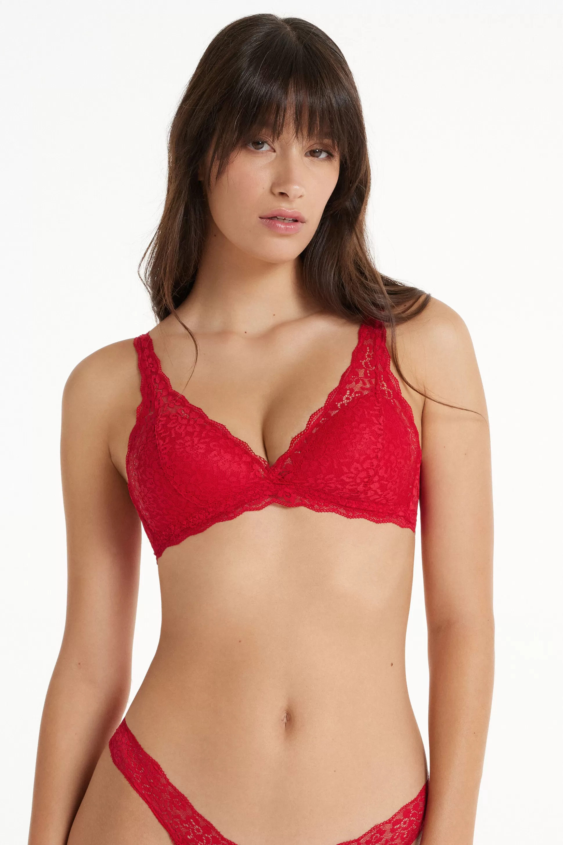 Reggiseno Triangolo In Pizzo Riciclato Havana - Bralette E Brassiere - Donna | >Tezenis Online