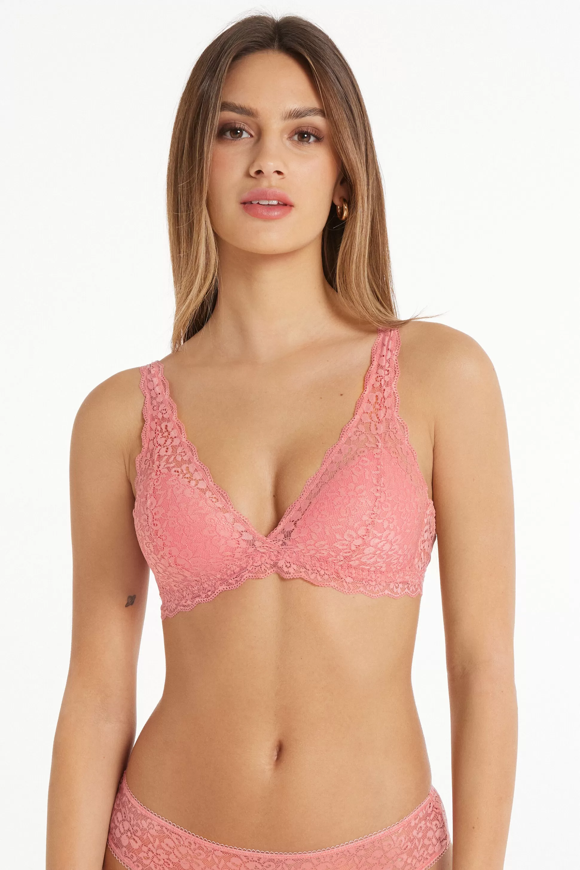 Reggiseno Triangolo In Pizzo Riciclato Havana - Bralette E Brassiere - Donna | >Tezenis Flash Sale