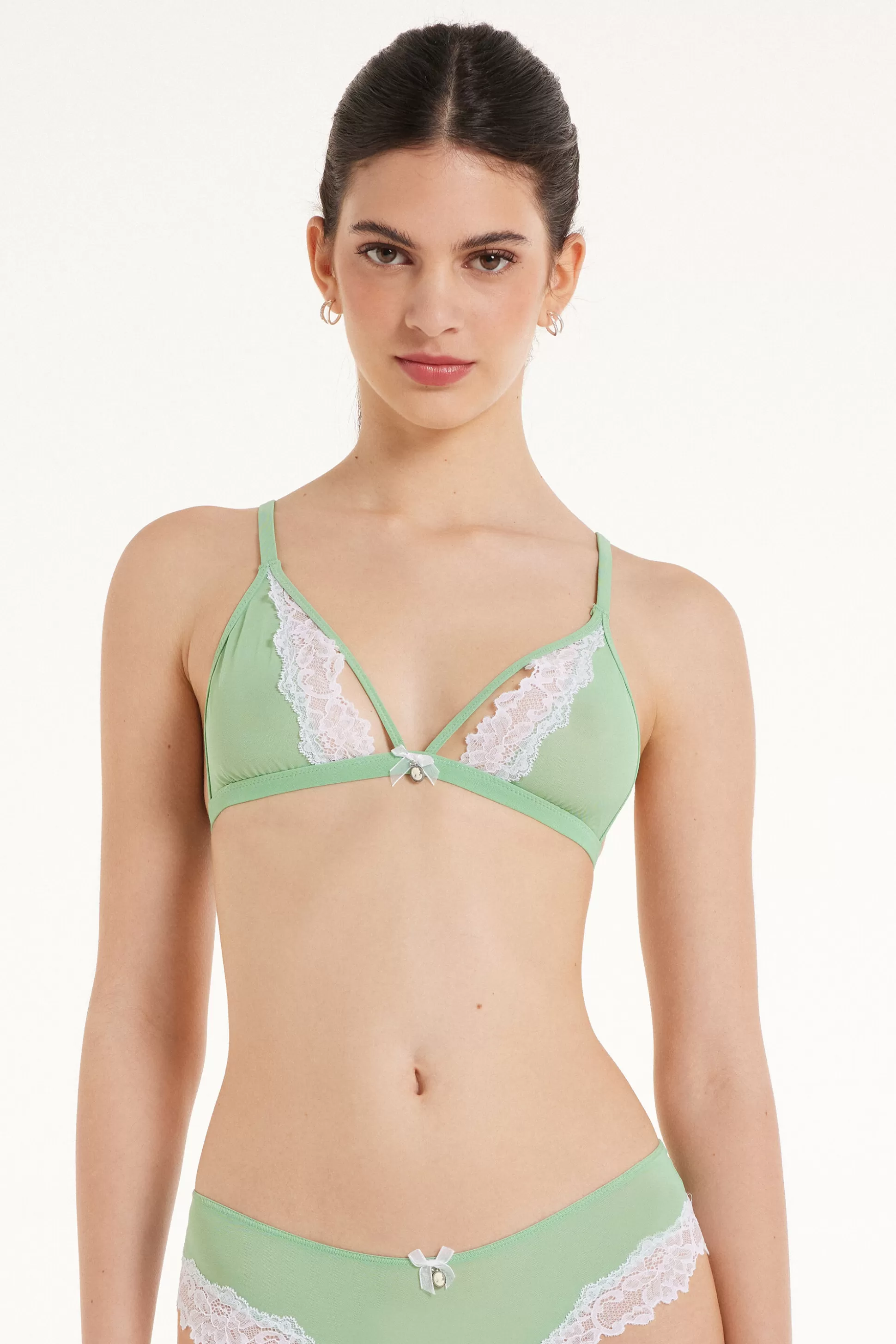 Reggiseno Triangolo Lisbon Soft Mint Cammeo - Triangolo - Donna | >Tezenis Outlet