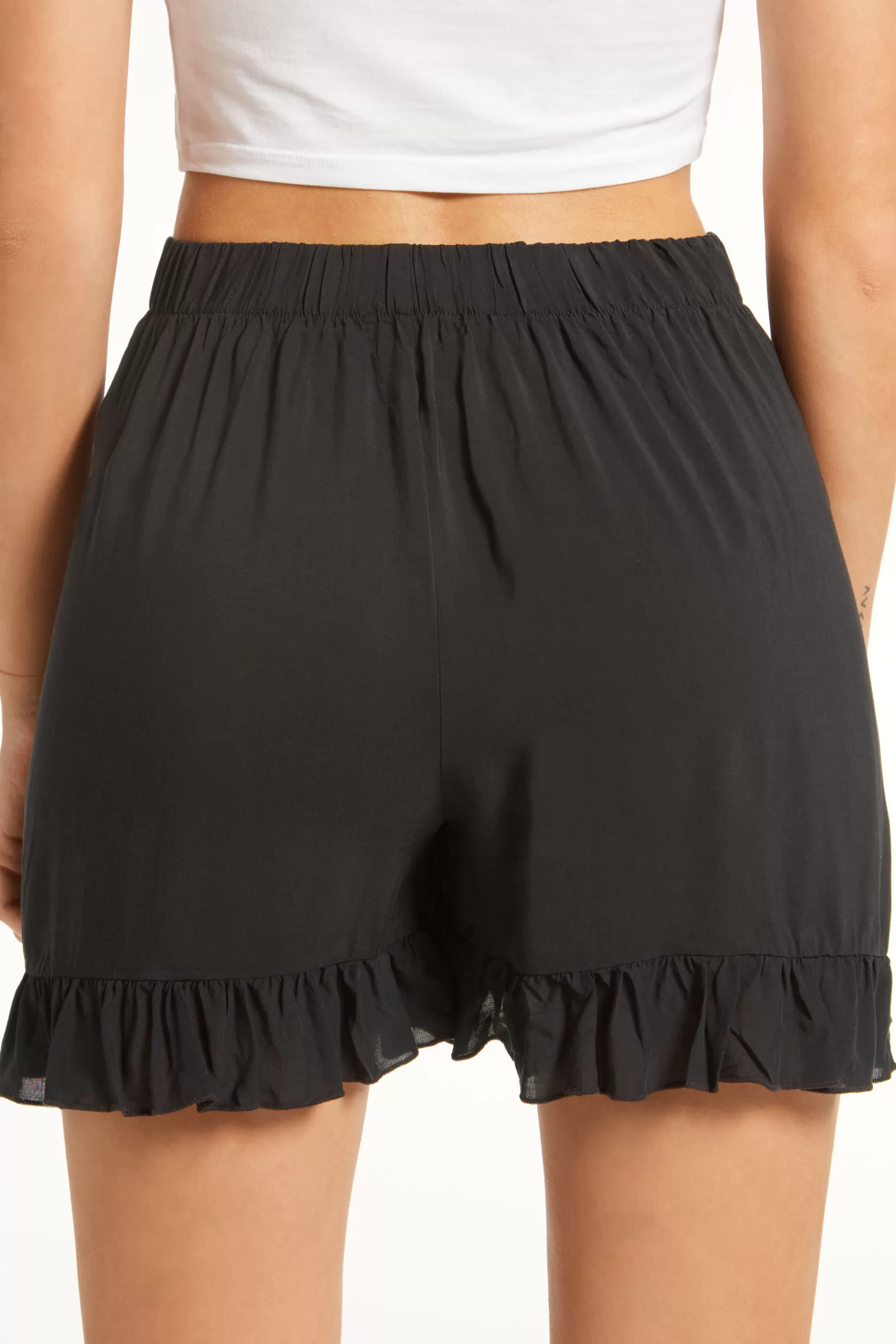 Short Con Arriccio Laterale Tela Viscosa - Shorts - Donna | >Tezenis Sale