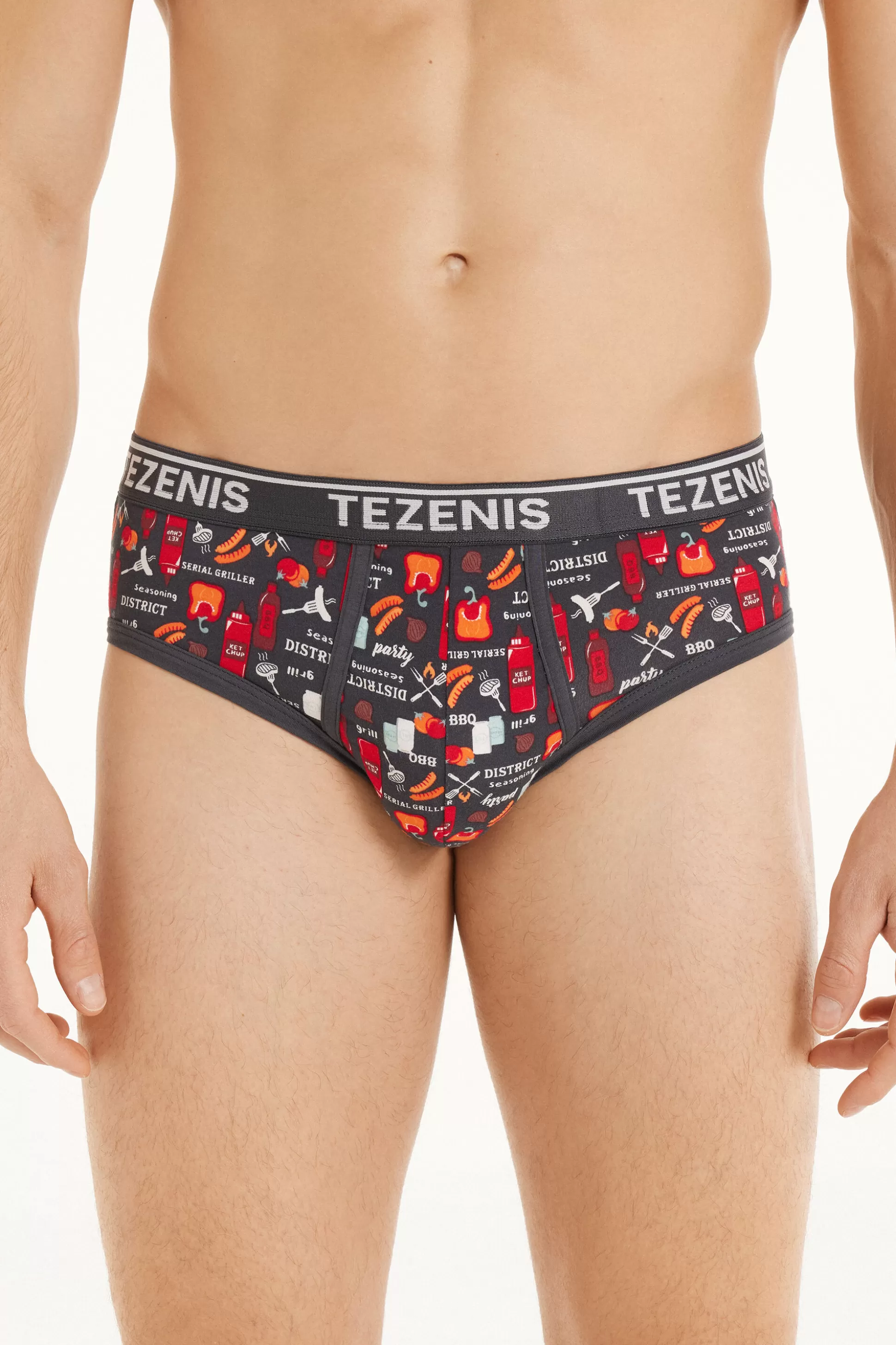 Slip Cotone Stampato Con Logo - Slip - Uomo | >Tezenis Clearance