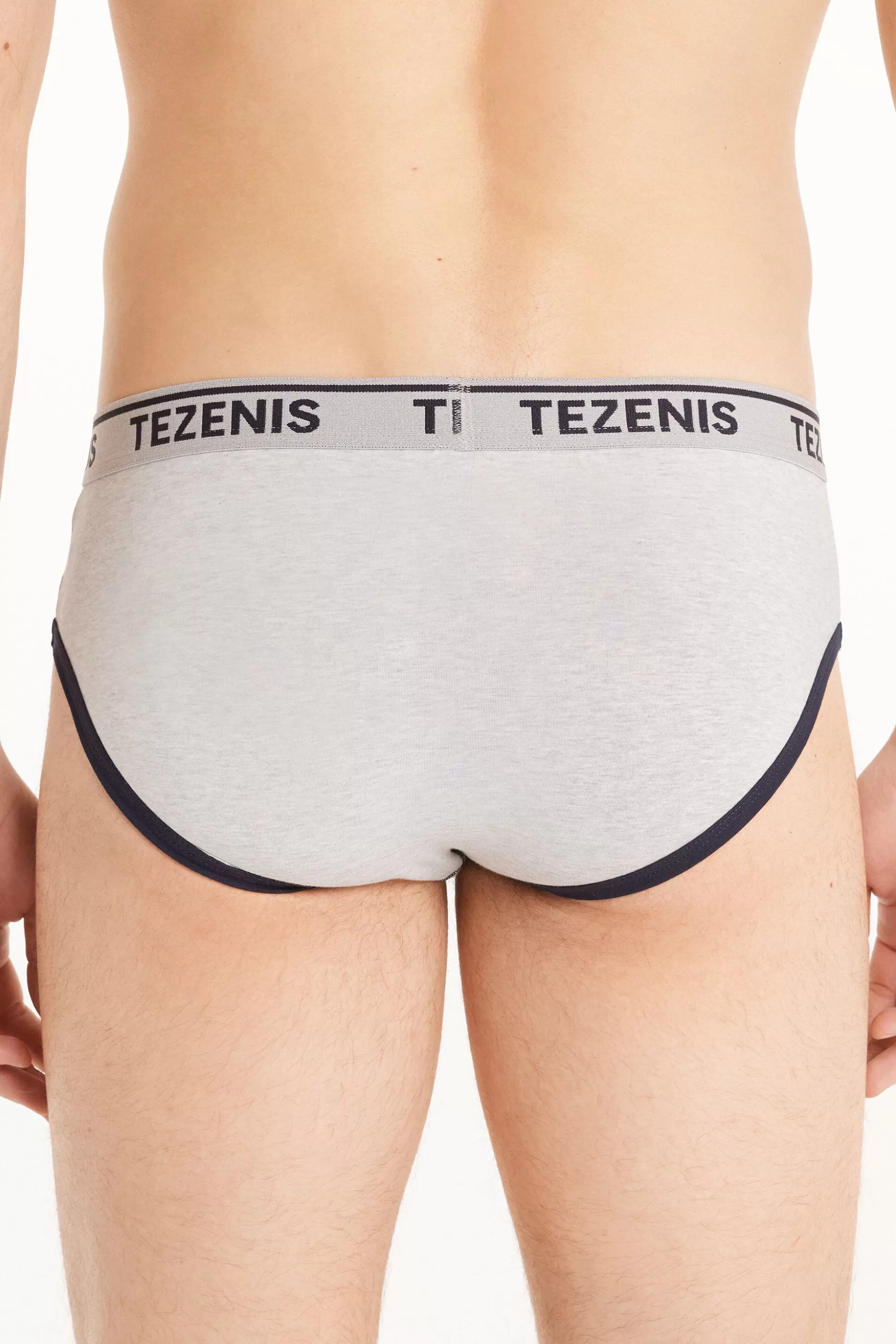 Slip In Cotone Bordi A Contrasto Con Logo - Slip - Uomo | >Tezenis Fashion