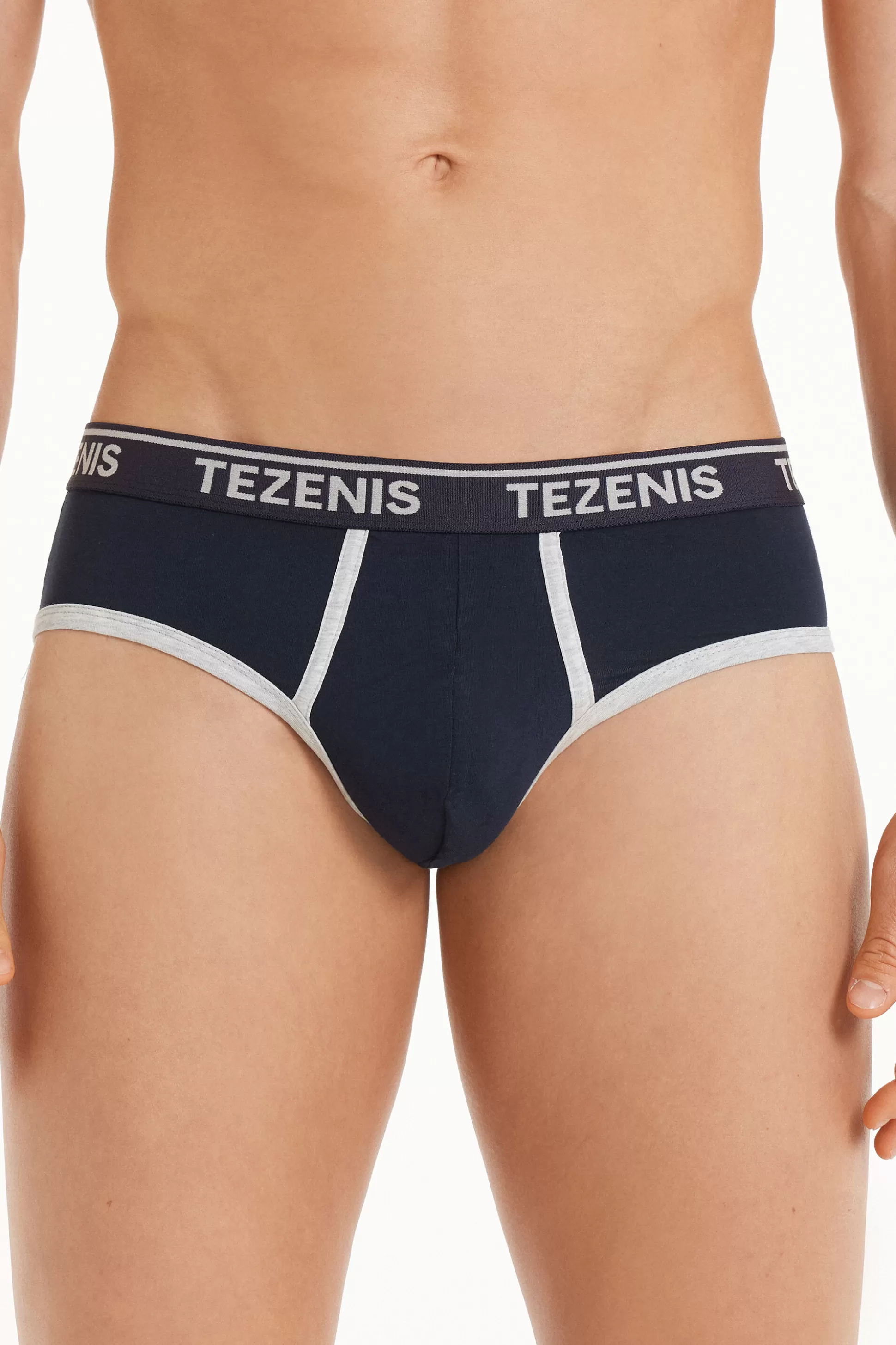 Slip In Cotone Bordi A Contrasto Con Logo - Slip - Uomo | >Tezenis Sale