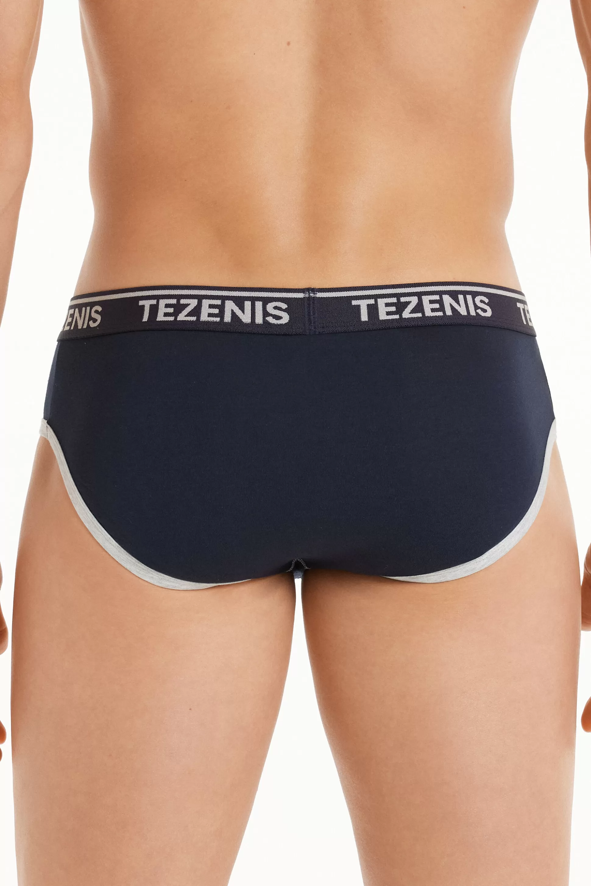 Slip In Cotone Bordi A Contrasto Con Logo - Slip - Uomo | >Tezenis Sale