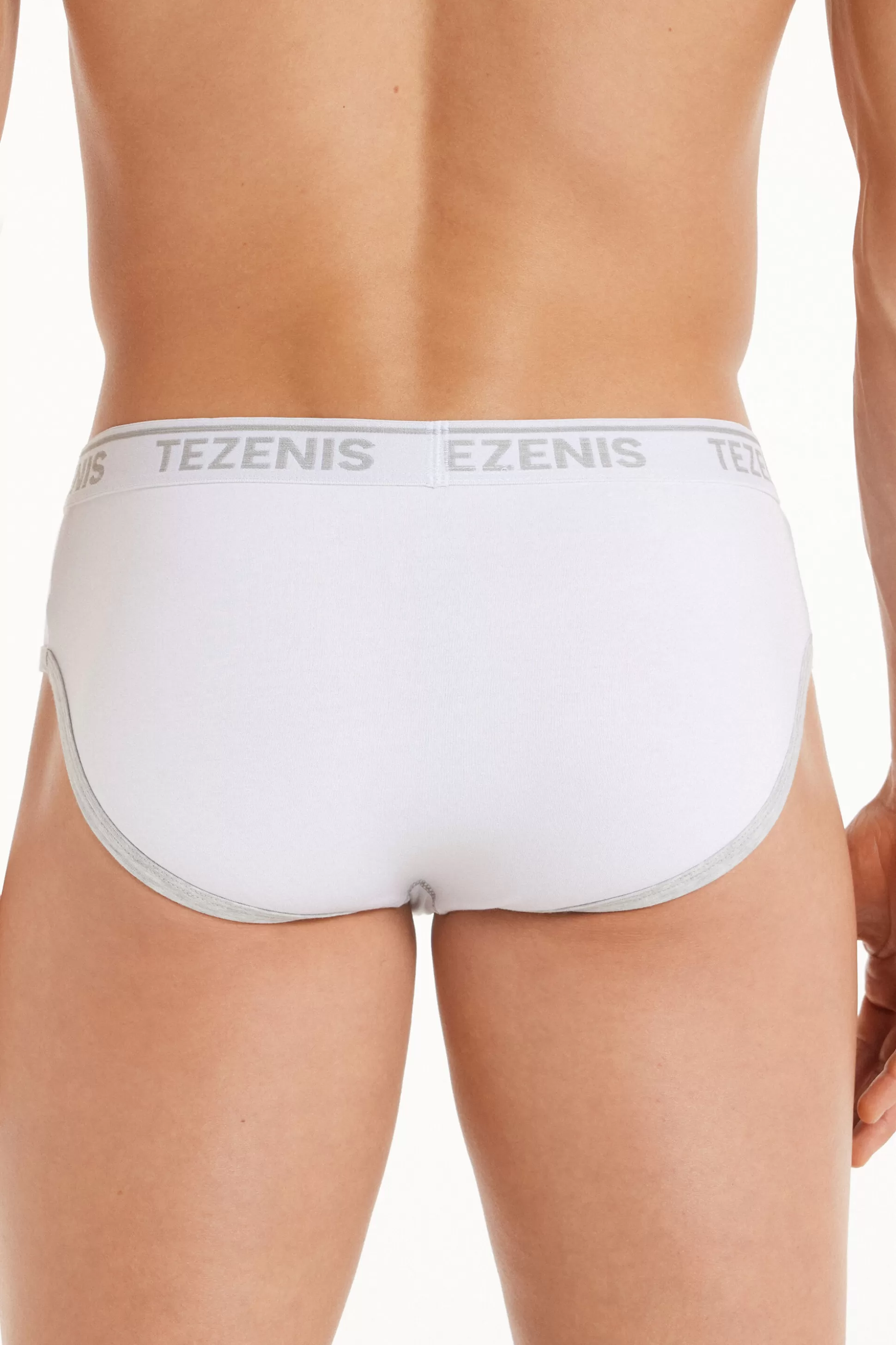 Slip In Cotone Bordi A Contrasto Con Logo - Slip - Uomo | >Tezenis Shop