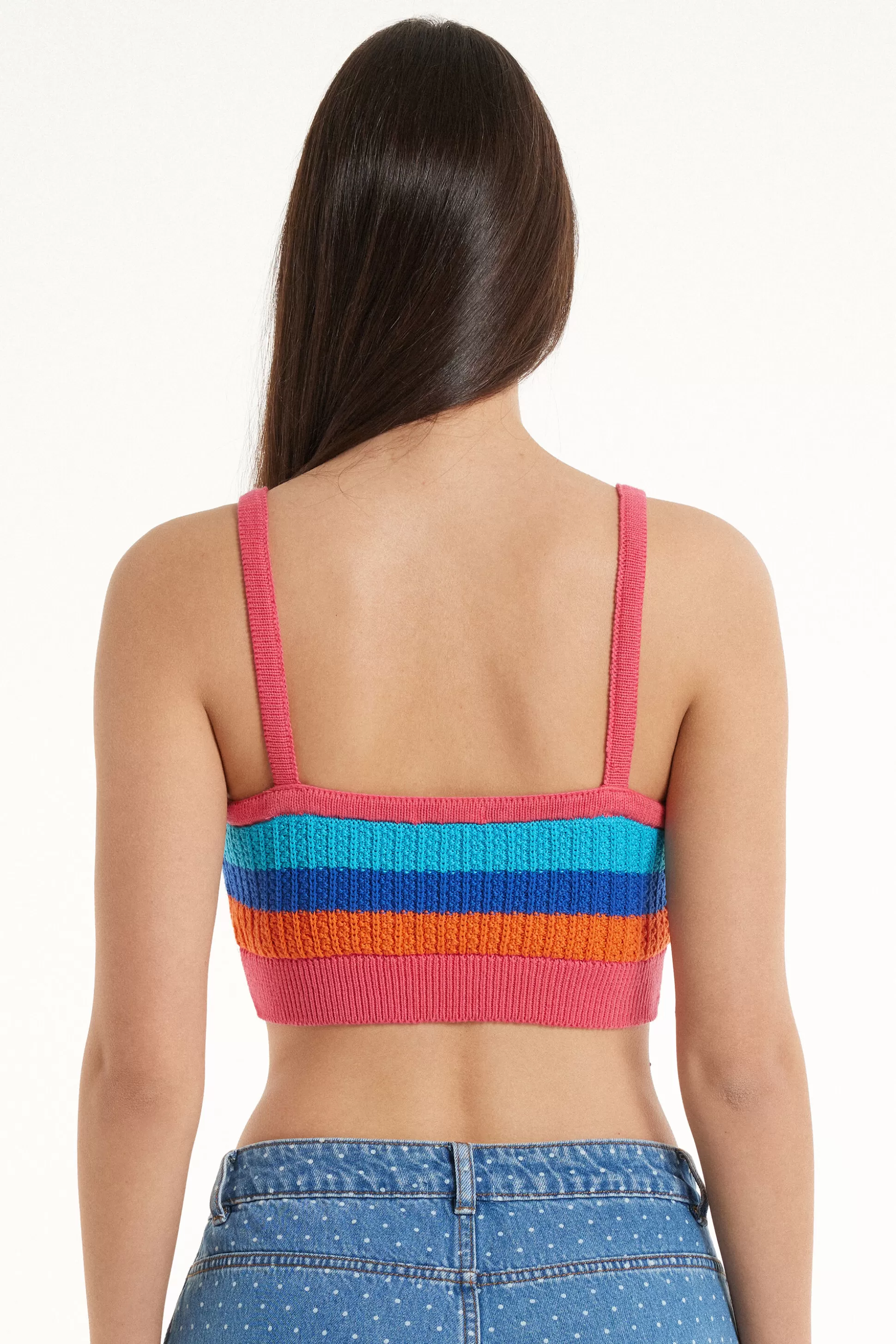 Top Cortissimo A Righe Cotone Calato - Canotte E Top - Donna | >Tezenis Discount