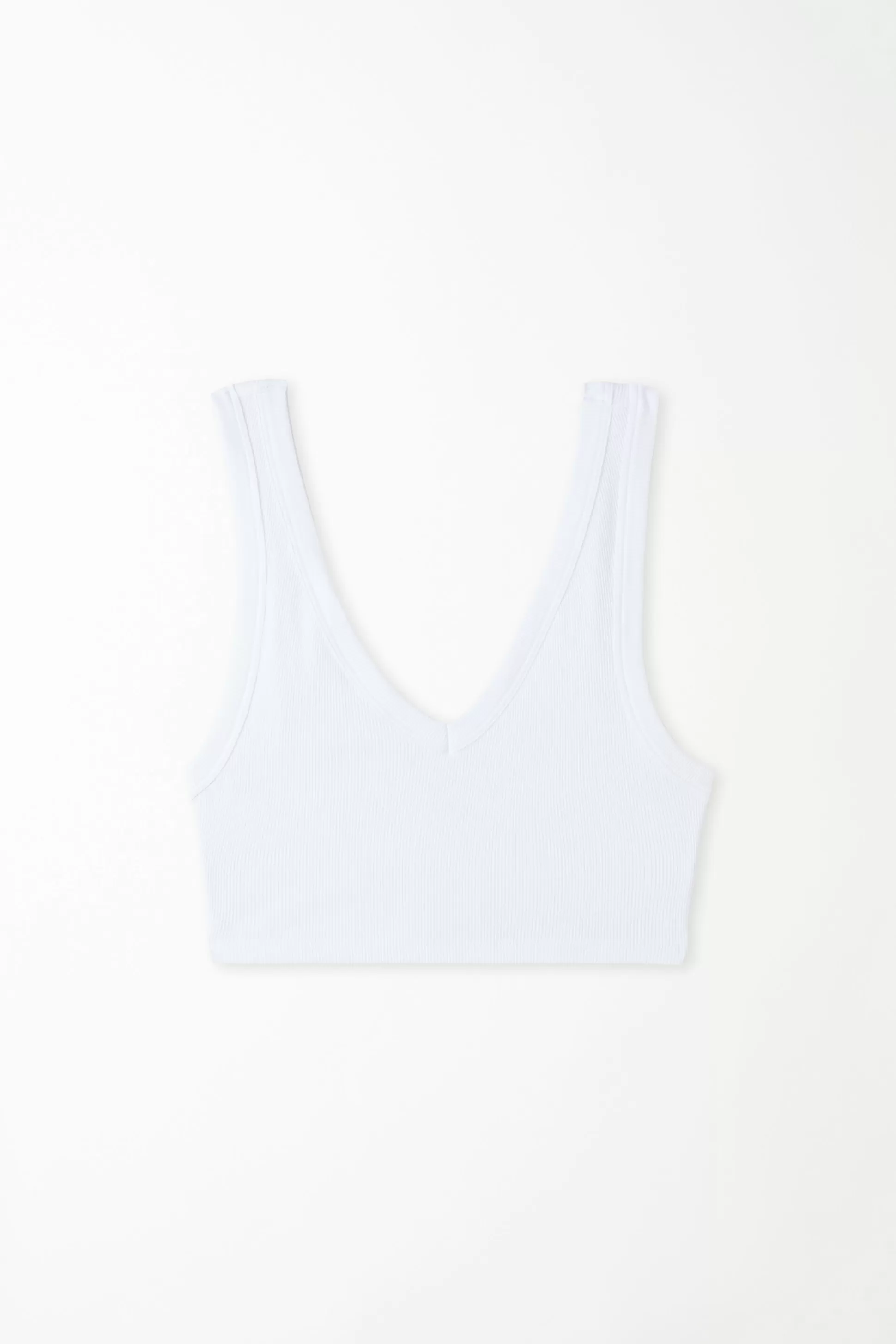 Top Cortissimo Scollo V In Cotone A Costine - Canotte E Top - Donna | >Tezenis Online